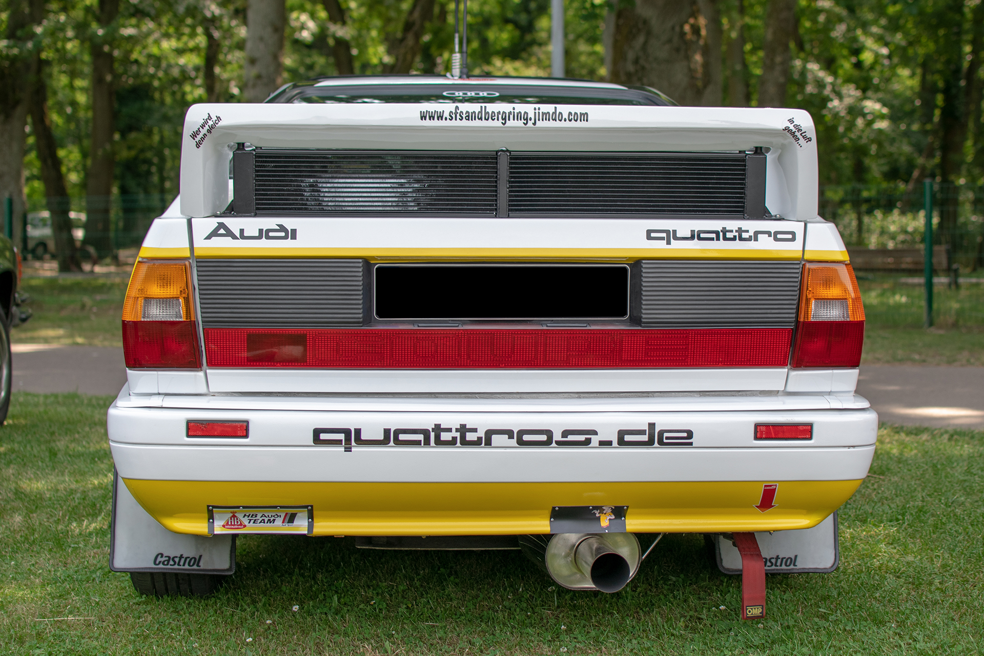 Audi Quattro I WR de compétition A1/A2 Rallye arrière - Automania 2022 , Lac de Creutzwald