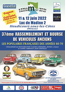12 juin 2022 - Heudicourt-sous-les-Côtes - Lac de Madine - Retro Meus'Auto