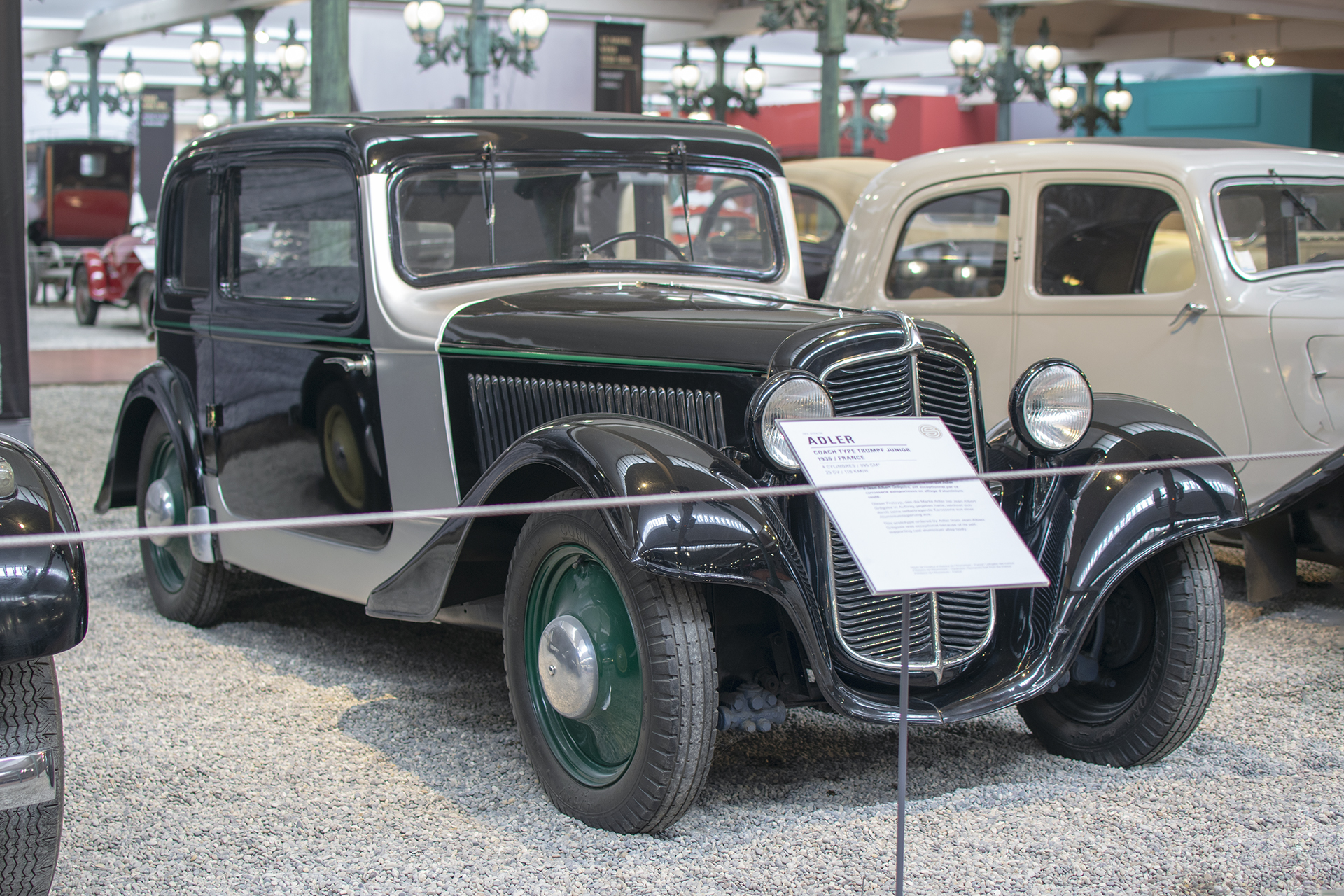 Adler Trumpf Junior 1936 prototype - Cité de l'automobile, Collection Schlumpf, Mulhouse, 2020 Adler Trumpf Junior 1936 prototype - Cité de l'automobile, Collection Schlumpf, Mulhouse, 2020
