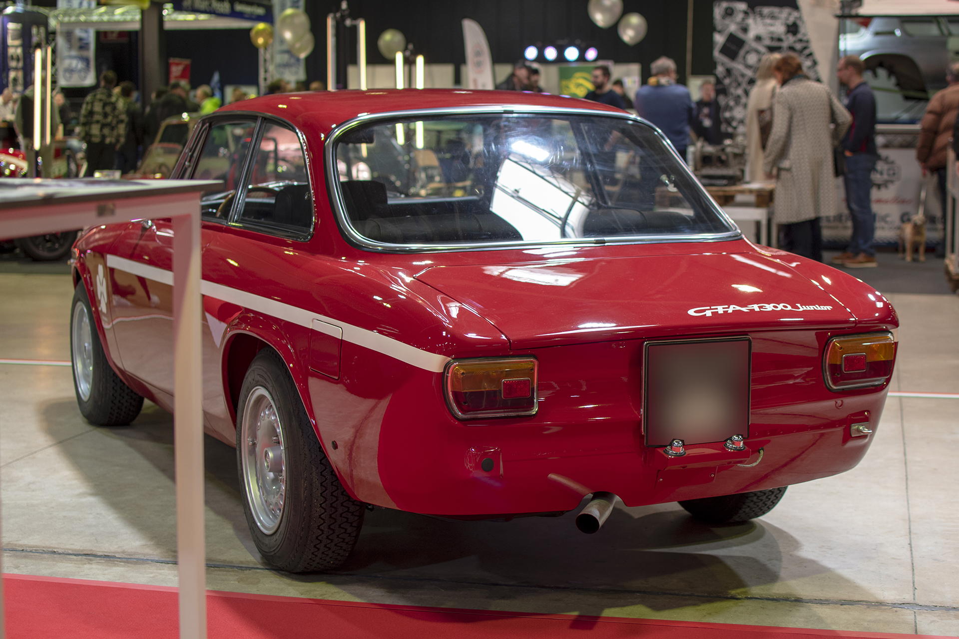 Alfa Romeo Giulia GTA 1300 Junior arrière- Auto Jumble ,2024, Luxembourg, all thing classic