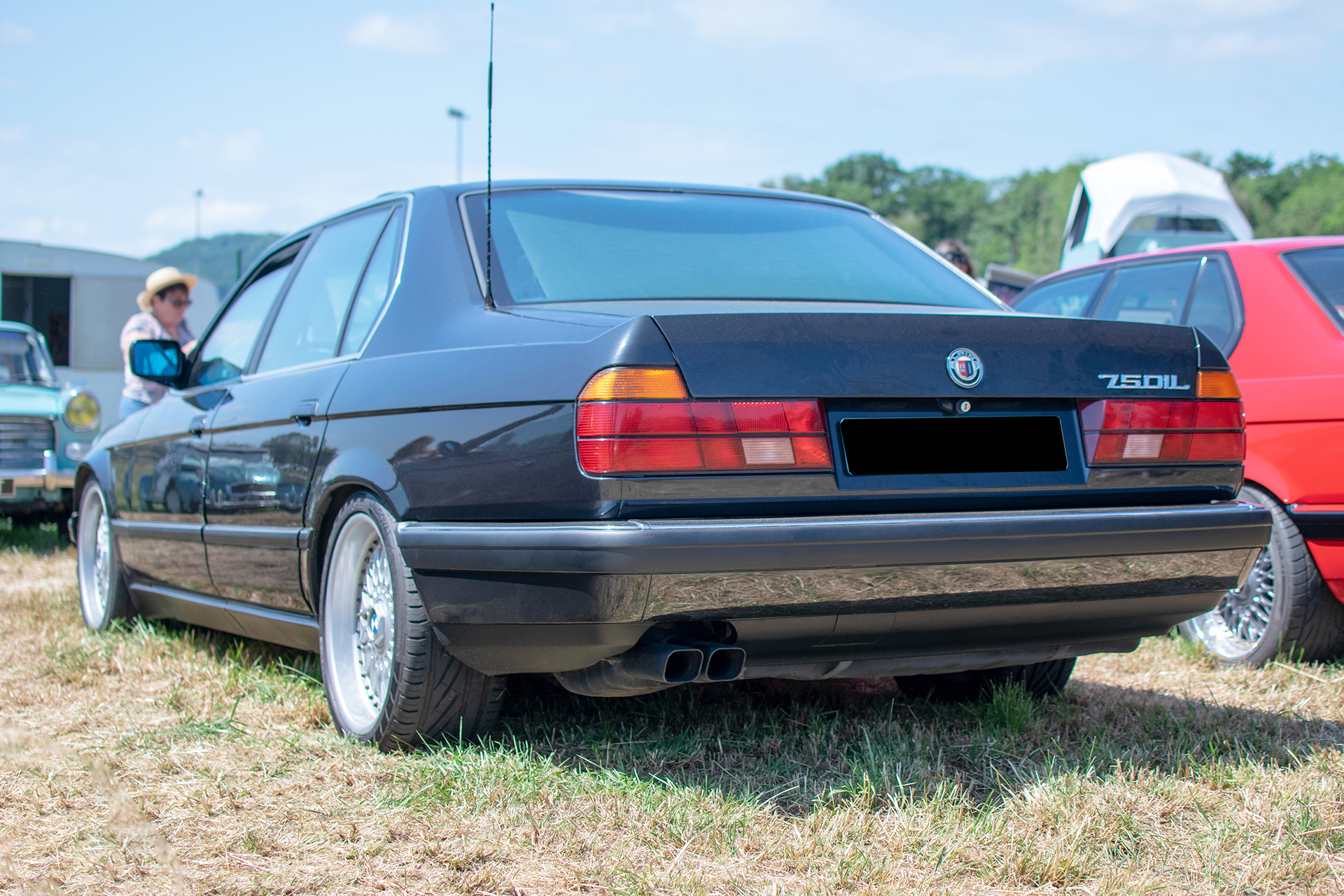 Alpina B12 E32 back - Retro Meus'Auto 2022, Heudicourt, Lac de la Madine