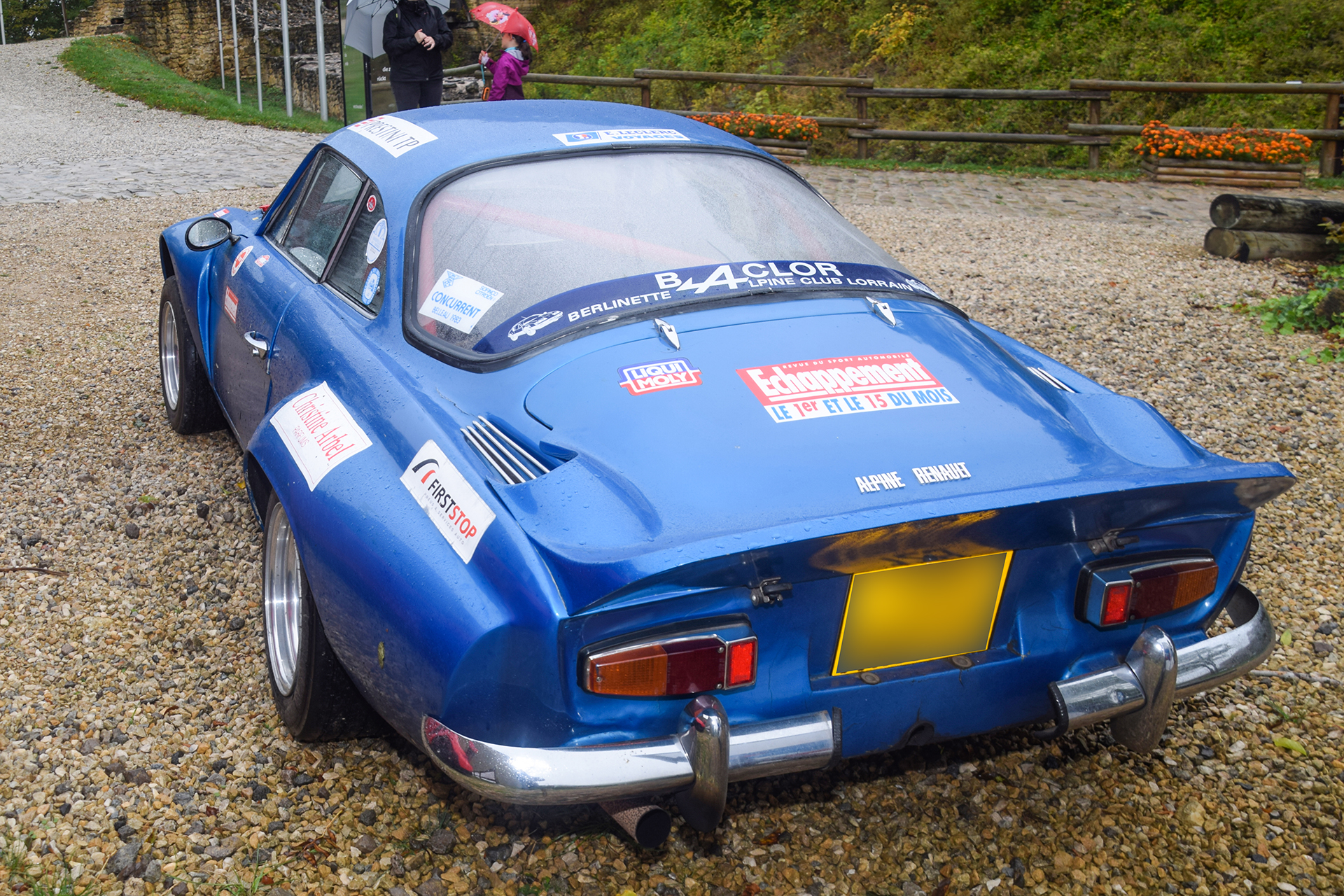 Alpine A110 1300 VA 1969 arrière - Automania 2018, Manderen, Château de Malbrouck
