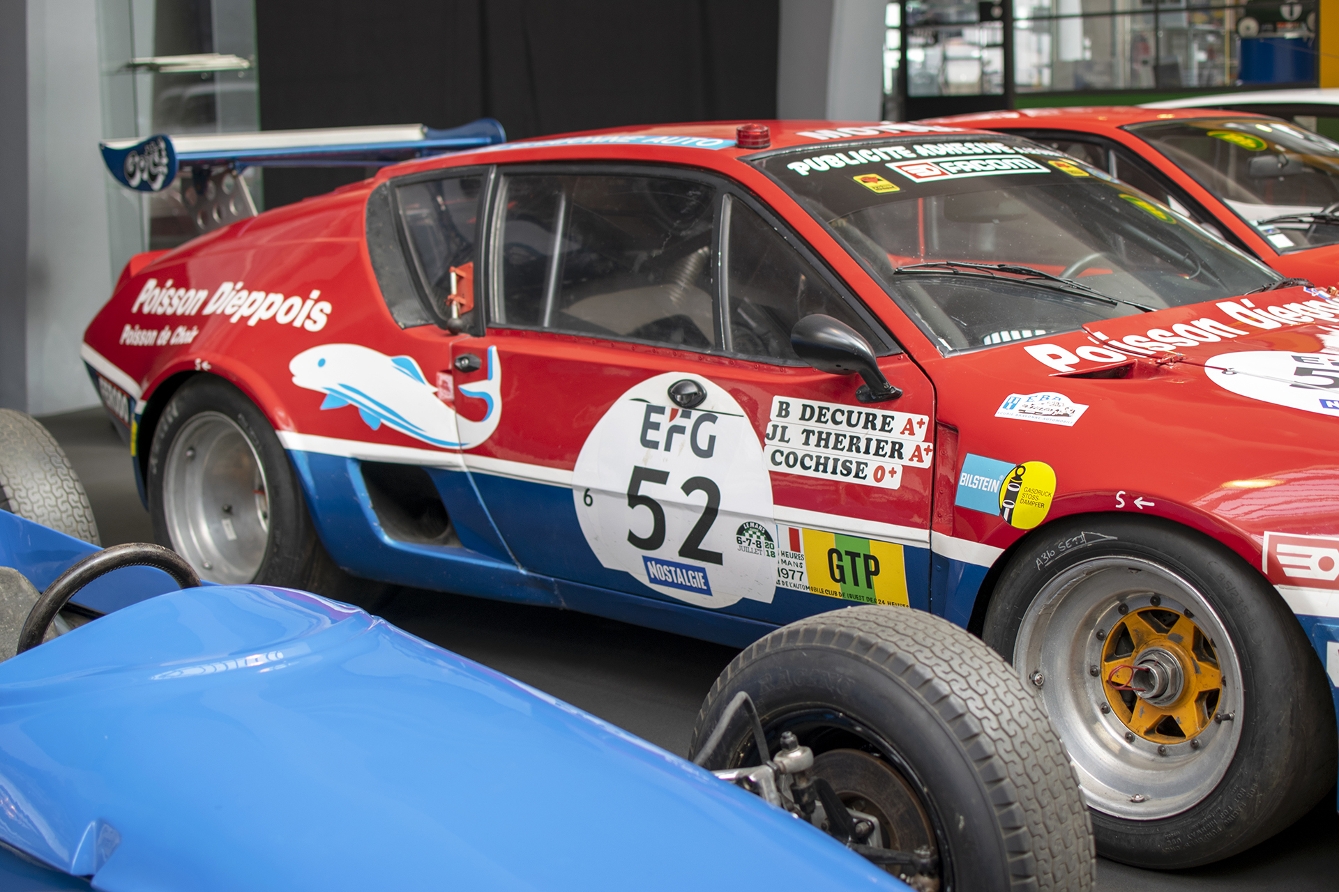 Alpine A310 de compétition "Le Mans" 1977 (Decure-Therier-Cochise) pilotes - Conservatoire National de Véhicules Historique s,Diekirch, exposition Alpine, 2022