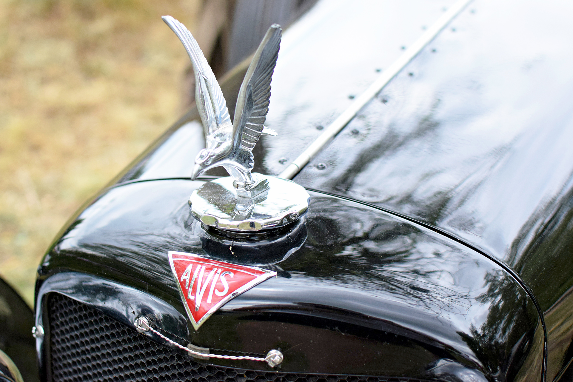 Alvis 12/70 roadster 1938 emblem - Automania 2017, Edling les Anzeling, Hara du Moulin