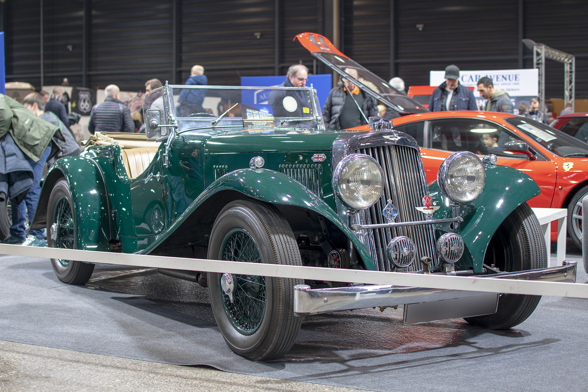 Aston Martin 15/98 1938 -  Salon ,Auto-Moto Classic, Metz, 2019