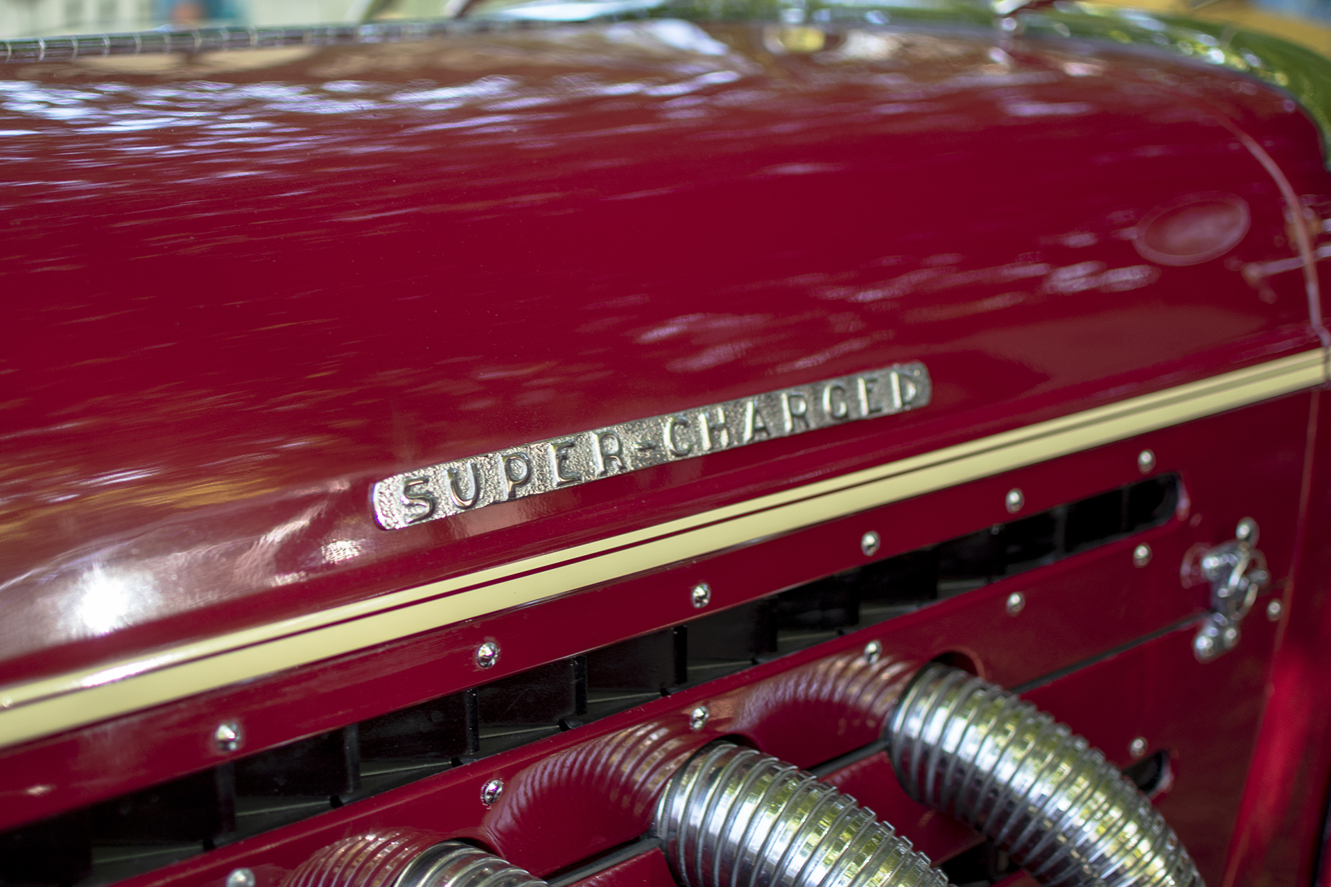 Auburn Speedster 851 / 866 hood - Automania 2023 - Sierck-Les-Bains - Parc Valette - Fête de la St Jean 