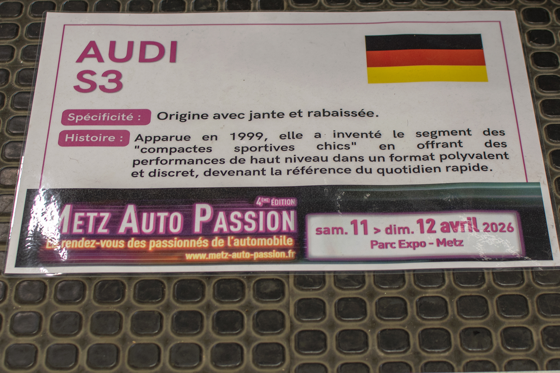 Audi S3  I 8L - Metz ,Auto Passion ,2026