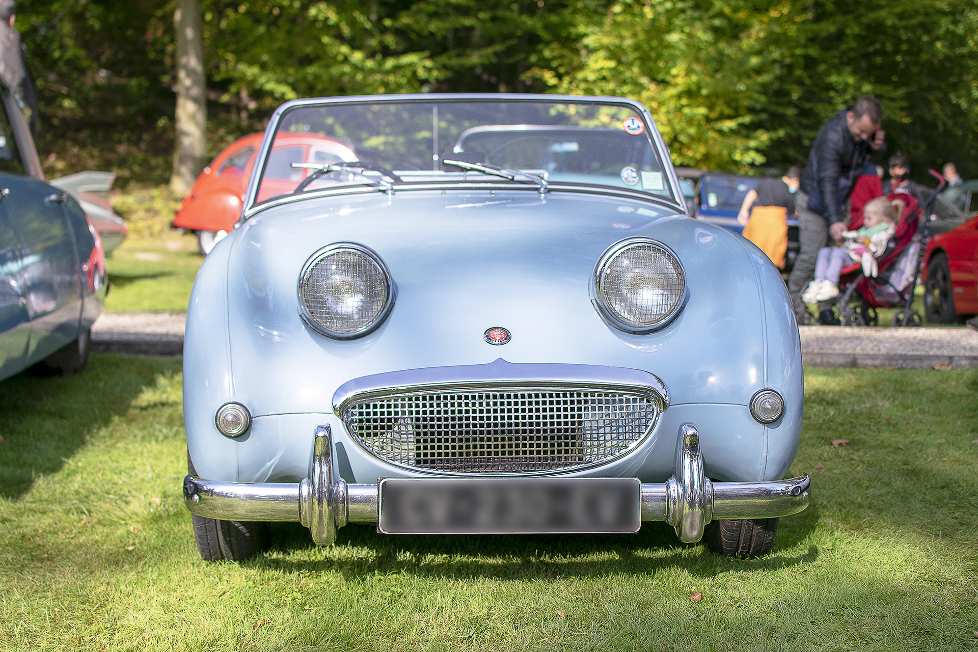 Austin-Healey Sprite Mark I front - Automania ,2021, Creutzwald, Villa de la Clairière