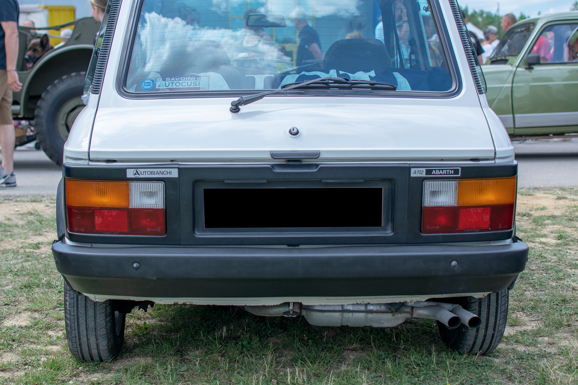 Autobianchi A112 VII Abarth back  - Retro Meus'Auto ,2022, Heudicourt, Lac de la Madine