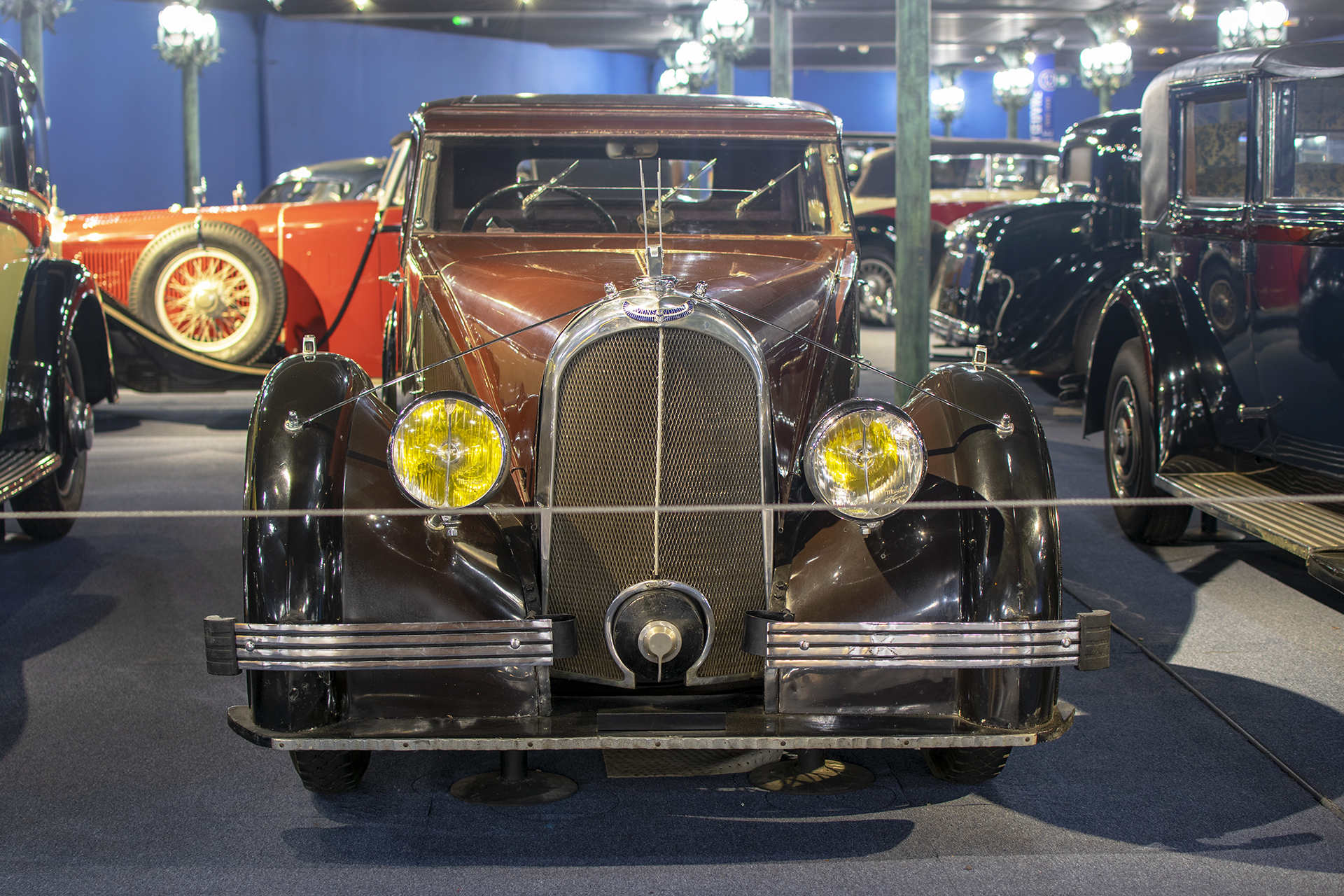  Avions Voisin C28 berline 1936 front - Cité de l'automobile, Collection Schlumpf, Mulhouse, 2020