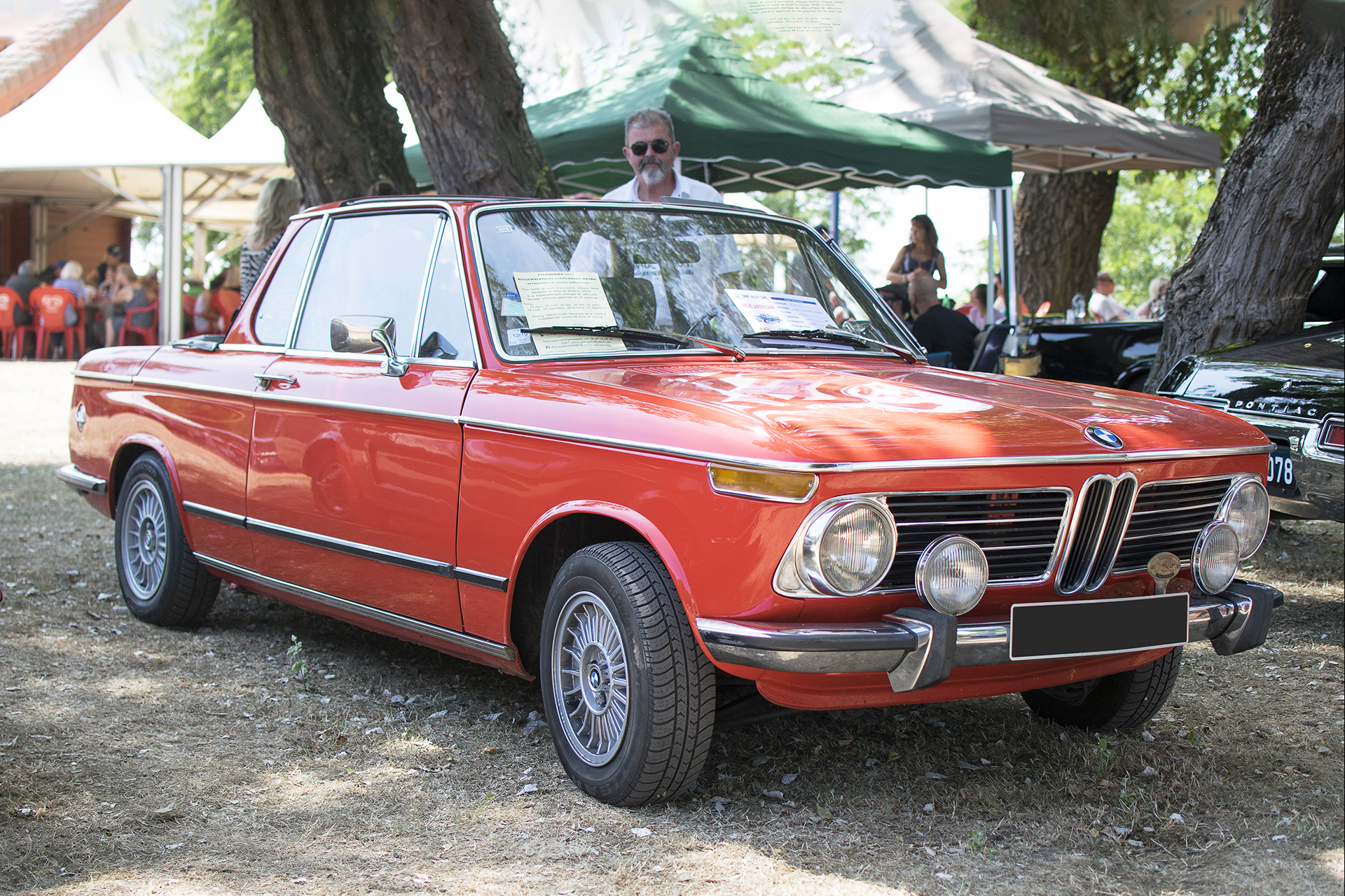 BMW 2002 cabriolet 1976 - Rêve américain, Ballastière Meeting, Hagondange, 2019