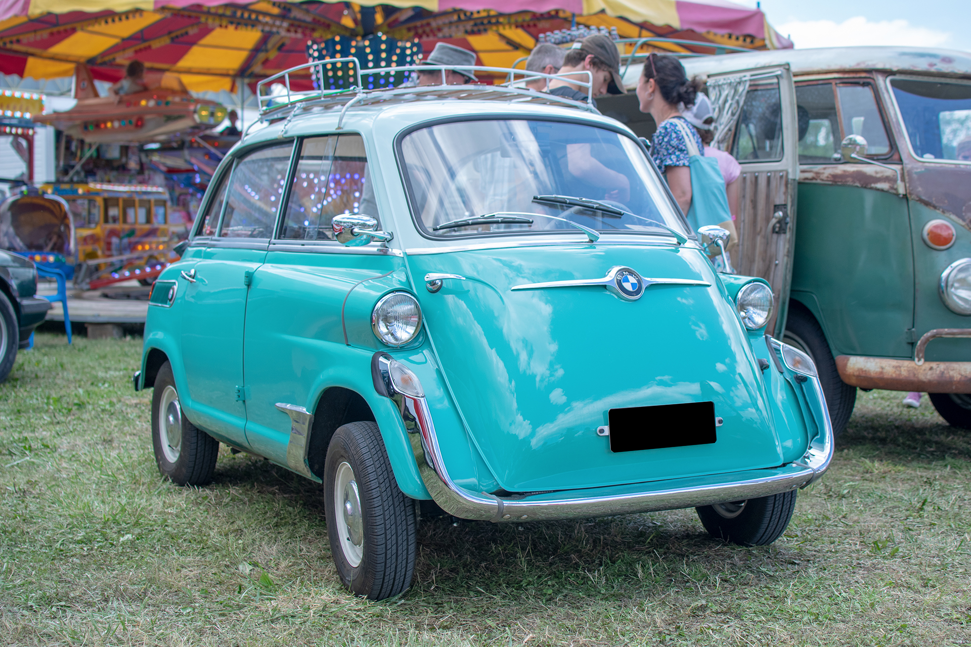 BMW Isetta 600 "Große Isetta" - Retro Meus'Auto 2022, Heudicourt, Lac de la Madine