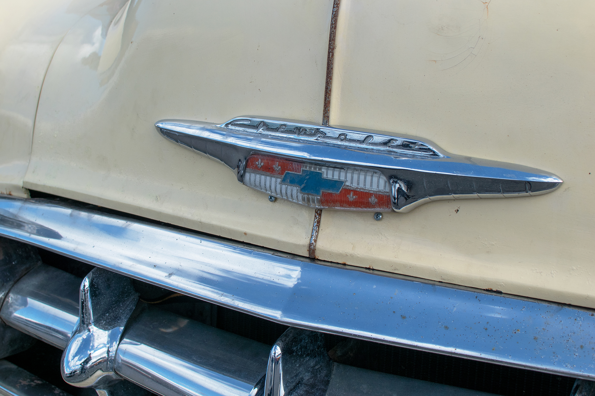 Chevrolet Bel Air I logo - JRS Car Passion , Paye ta crêpe , Terville , février ,2023