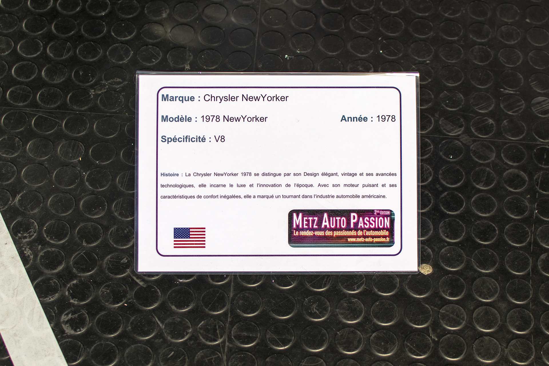 Chrysler New Yorker X 1978 infos  - Metz ,Auto Passion ,2024