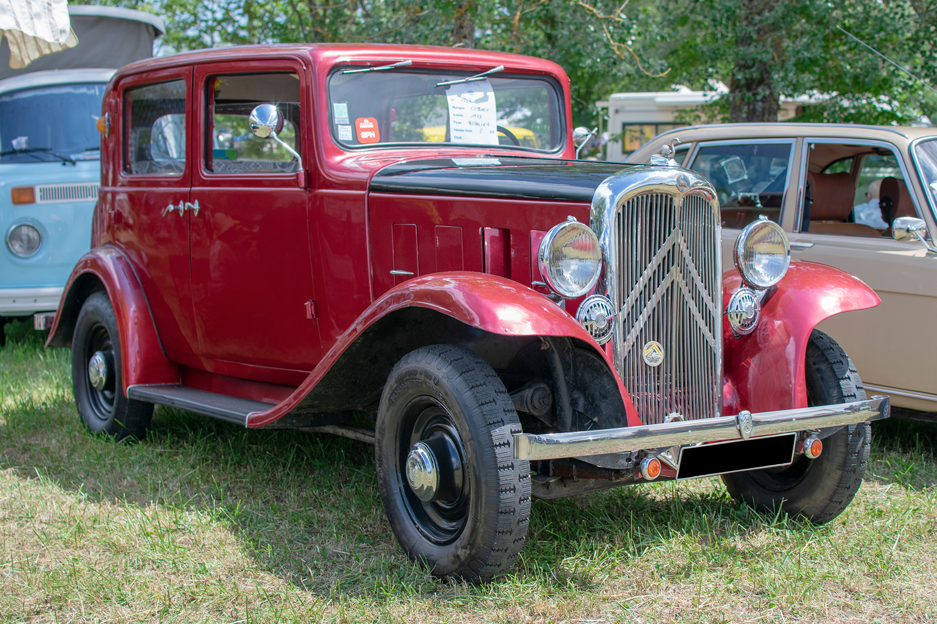  Citroën 8CV Rosalie 1933 - Rétro Meus'Auto ,2022, Heudicourt, Lac de la Madine