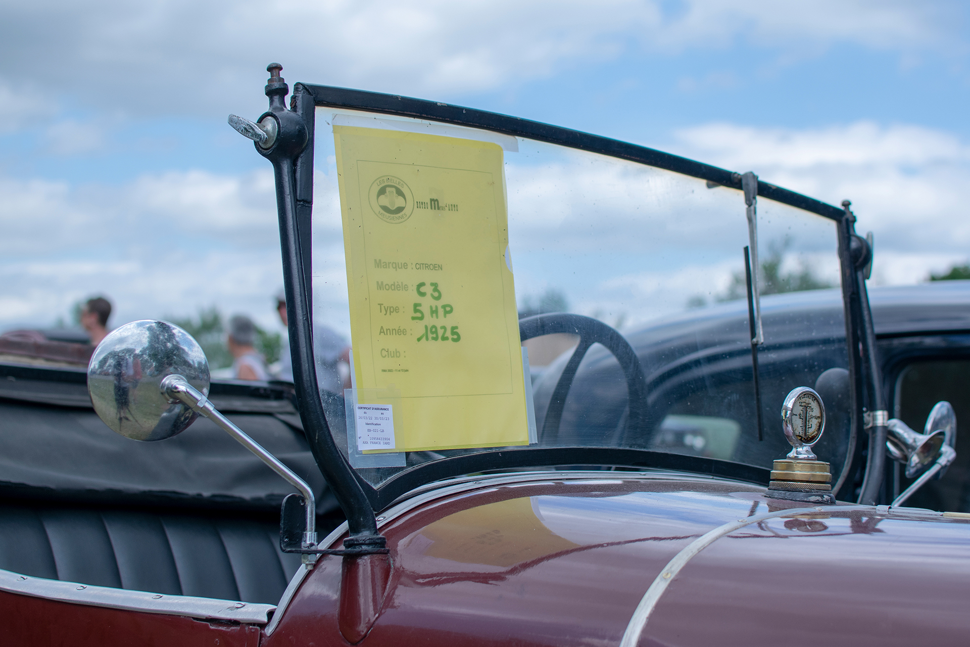Citroën type C3 Torpédo 1925 details - Retro Meus'Auto ,2022, Heudicourt, Lac de la Madine