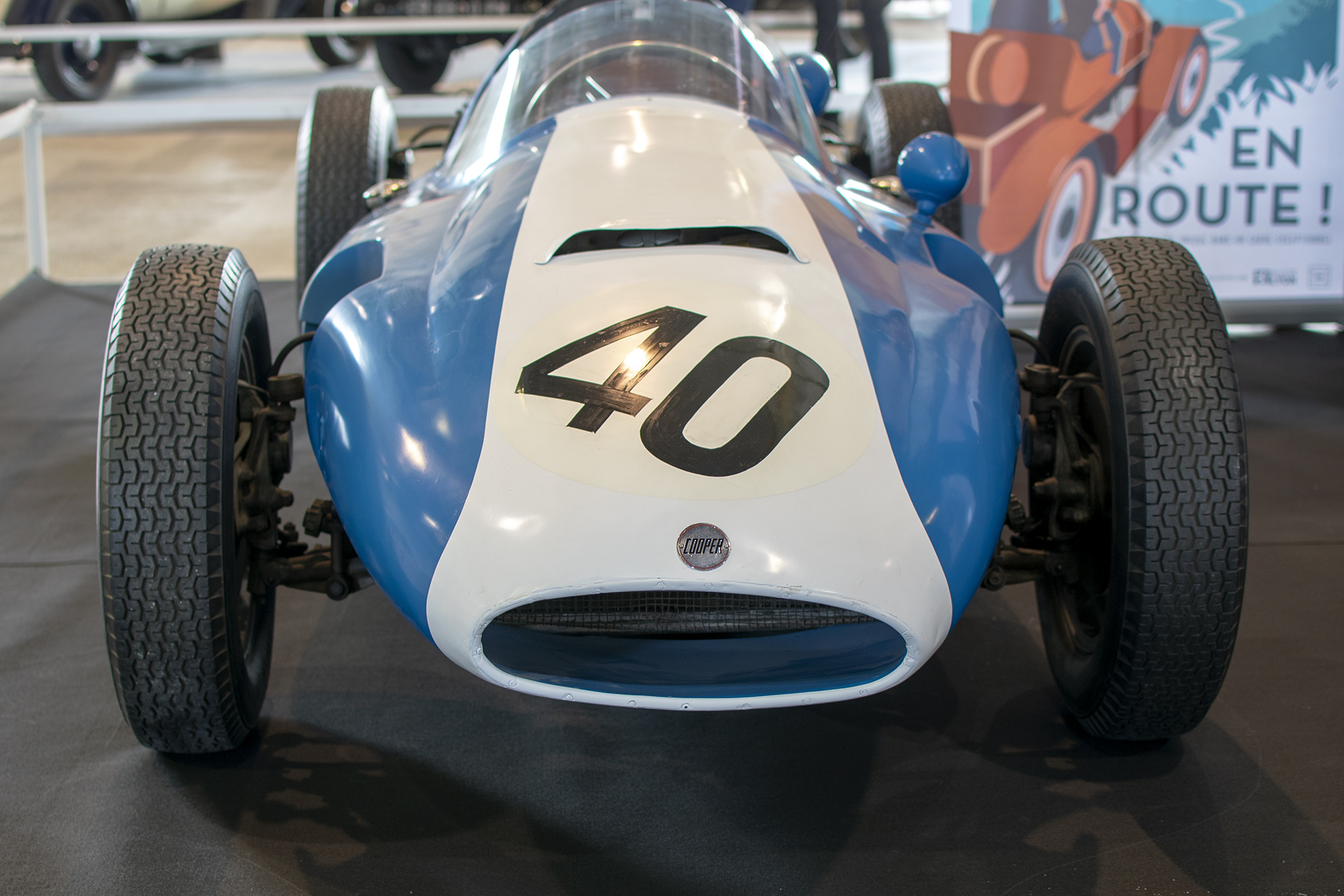 Cooper T51 1959 "Joe Schlesser" avant - Salon ,Auto-Moto Classic, Metz, 2019 Cooper T51 1959 "Joe Schlesser" avant- Salon ,Auto-Moto Classic, Metz, 2019