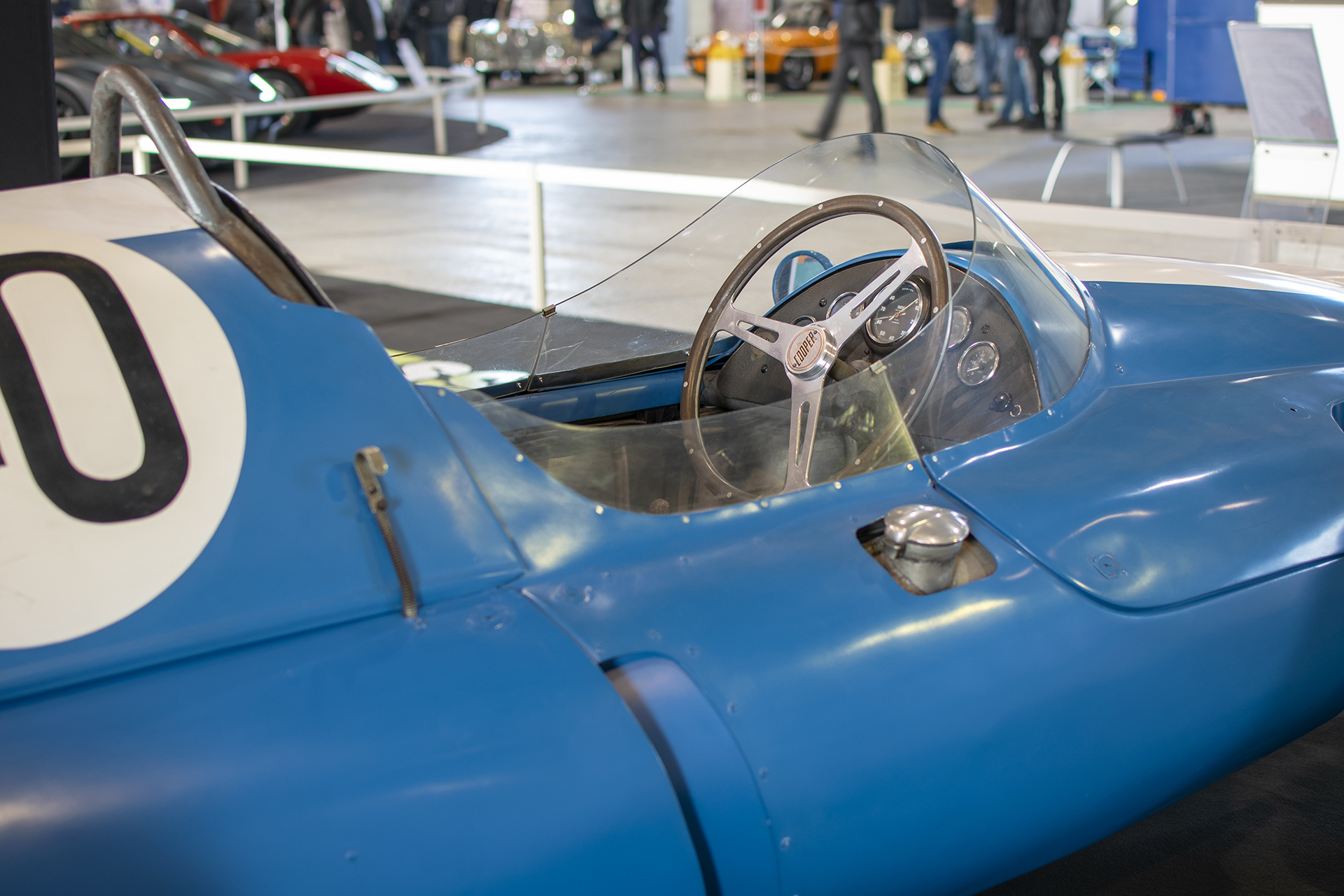 Cooper T51 1959 "Joe Schlesser" cockpit - Salon ,Auto-Moto Classic, Metz, 2019 Cooper T51 1959 "Joe Schlesser" cockpit - Salon ,Auto-Moto Classic, Metz, 2019