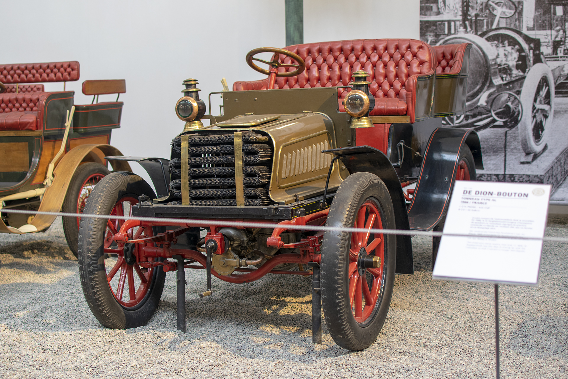 Decauville 10 HP tonneau 1903 - Cité de l'automobile, Collection Schlumpf, Mulhouse, 2020