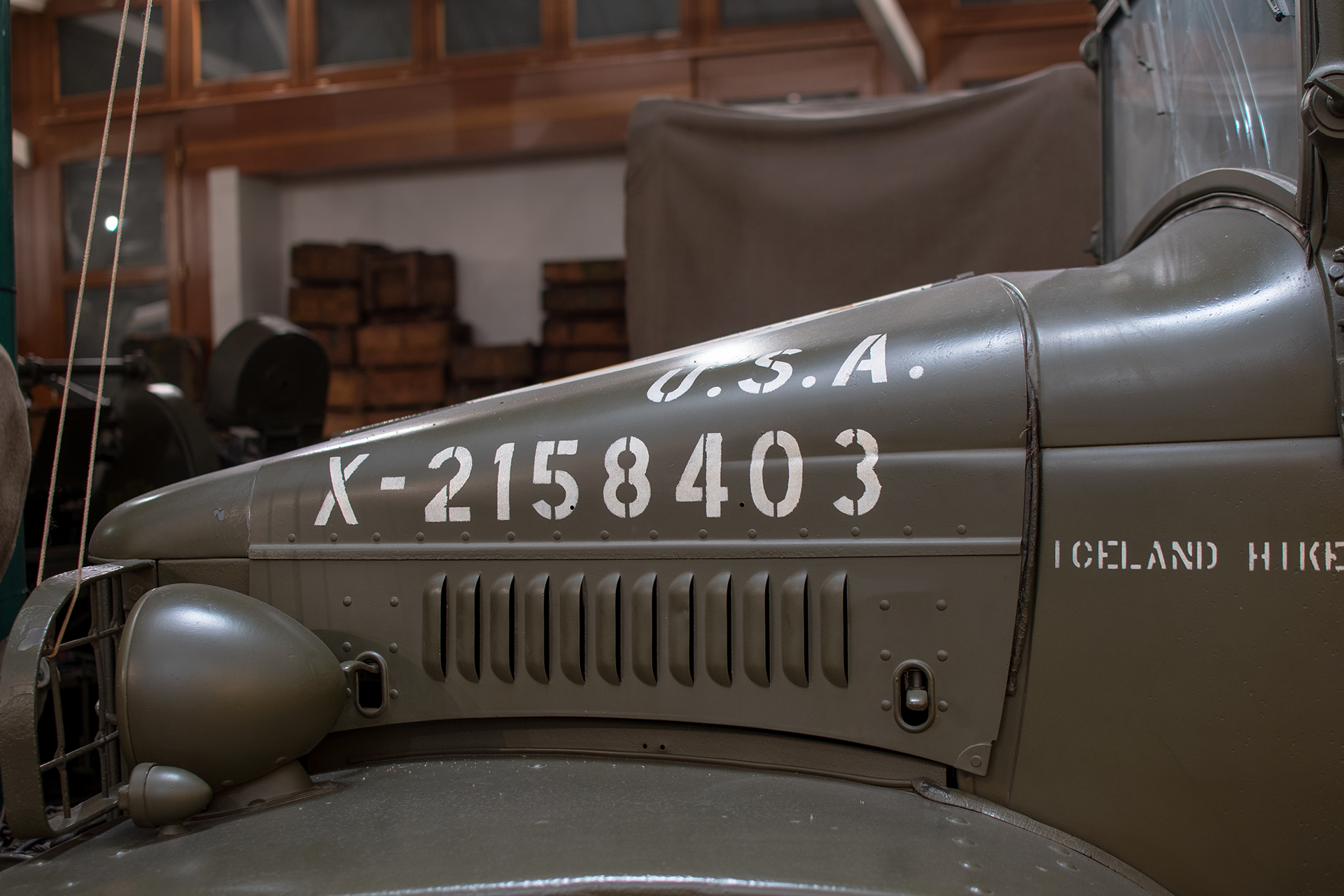 Dodge WC24 (T211) 1944  capot - Musée National d'Histoire Militaire, Diekirch