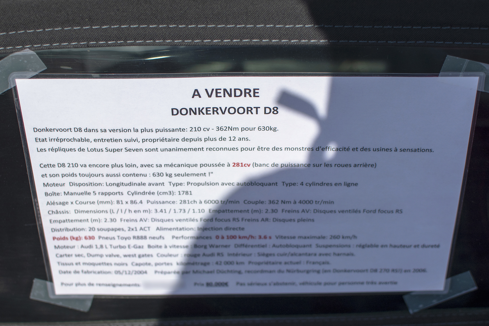 Donkervoort  D8 infos - Autos Mythiques 57, Thionville, 2023