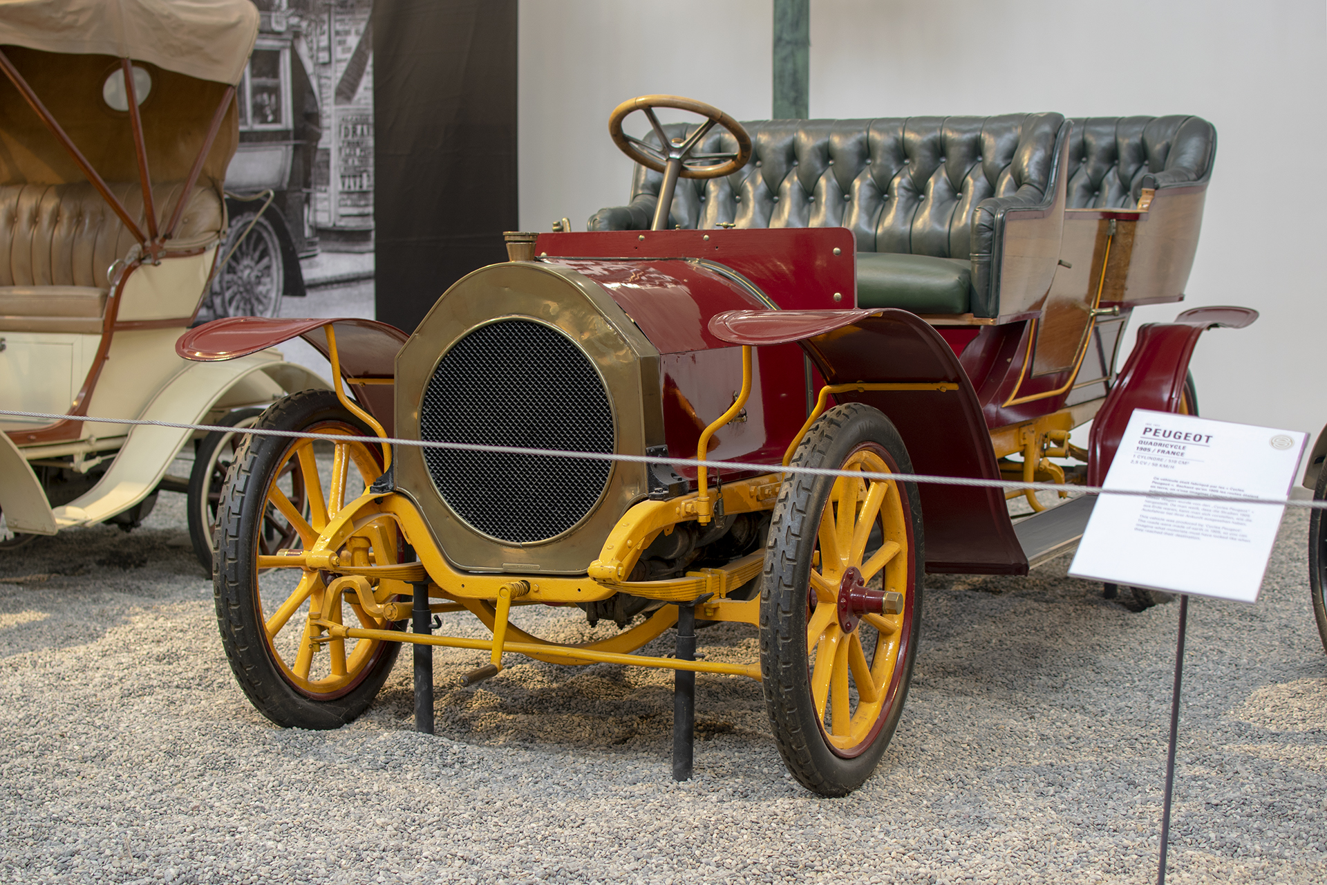 Gladiator Type 12 HP Double phaëton 1907 - Cité de l'automobile, Collection Schlumpf, Mulhouse, 2020