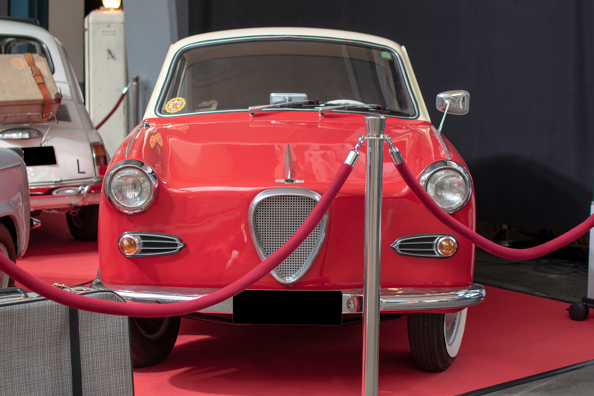 Glas  Goggomobil TS coupé avant - Conservatoire National de Véhicules Historiques, Diekirch, exposition Départ en Vacances, 2022-2023