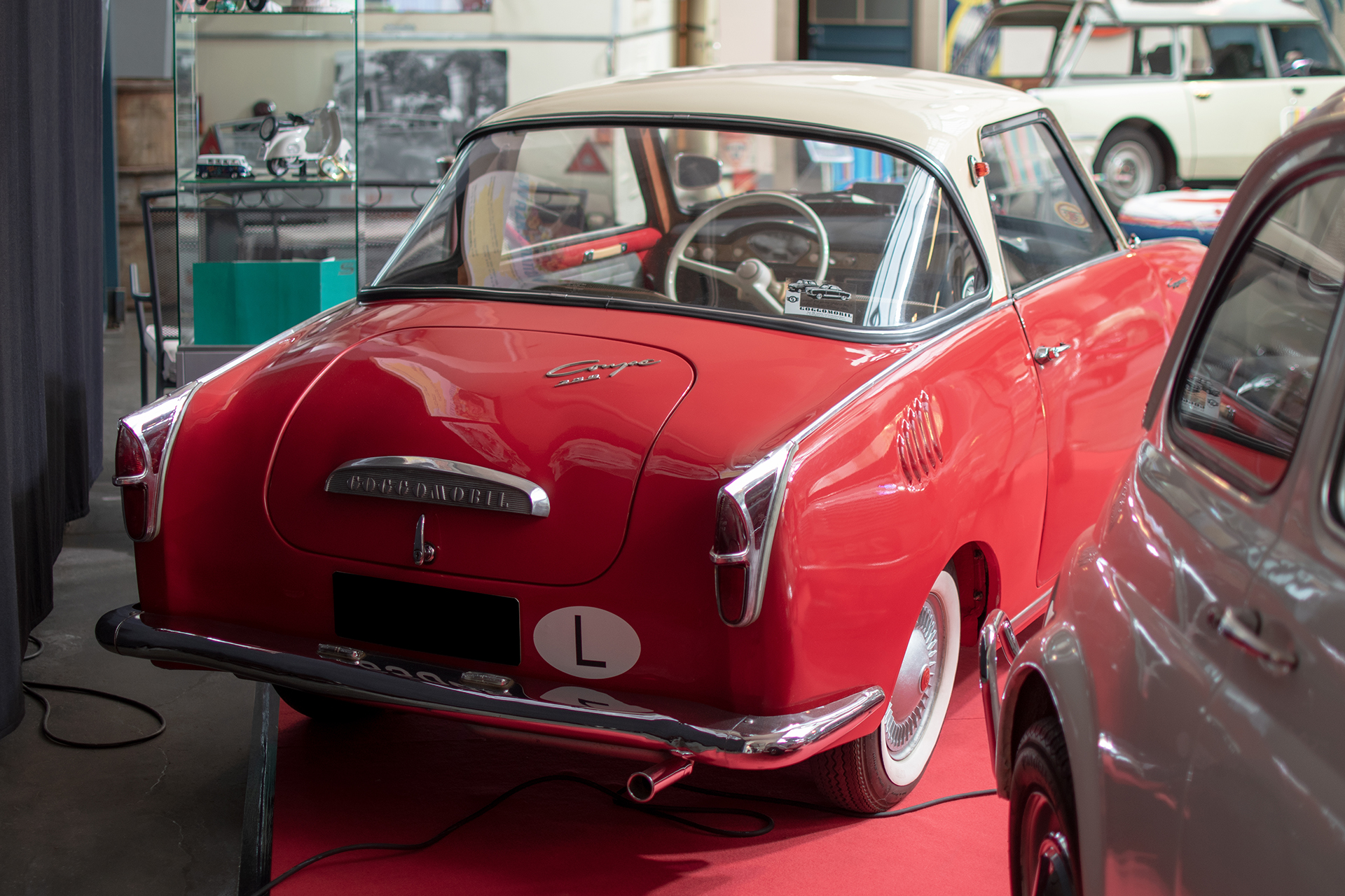 Glas  Goggomobil TS coupé arrière - Conservatoire National de Véhicules Historiques, Diekirch, exposition Départ en Vacances, 2022-2023