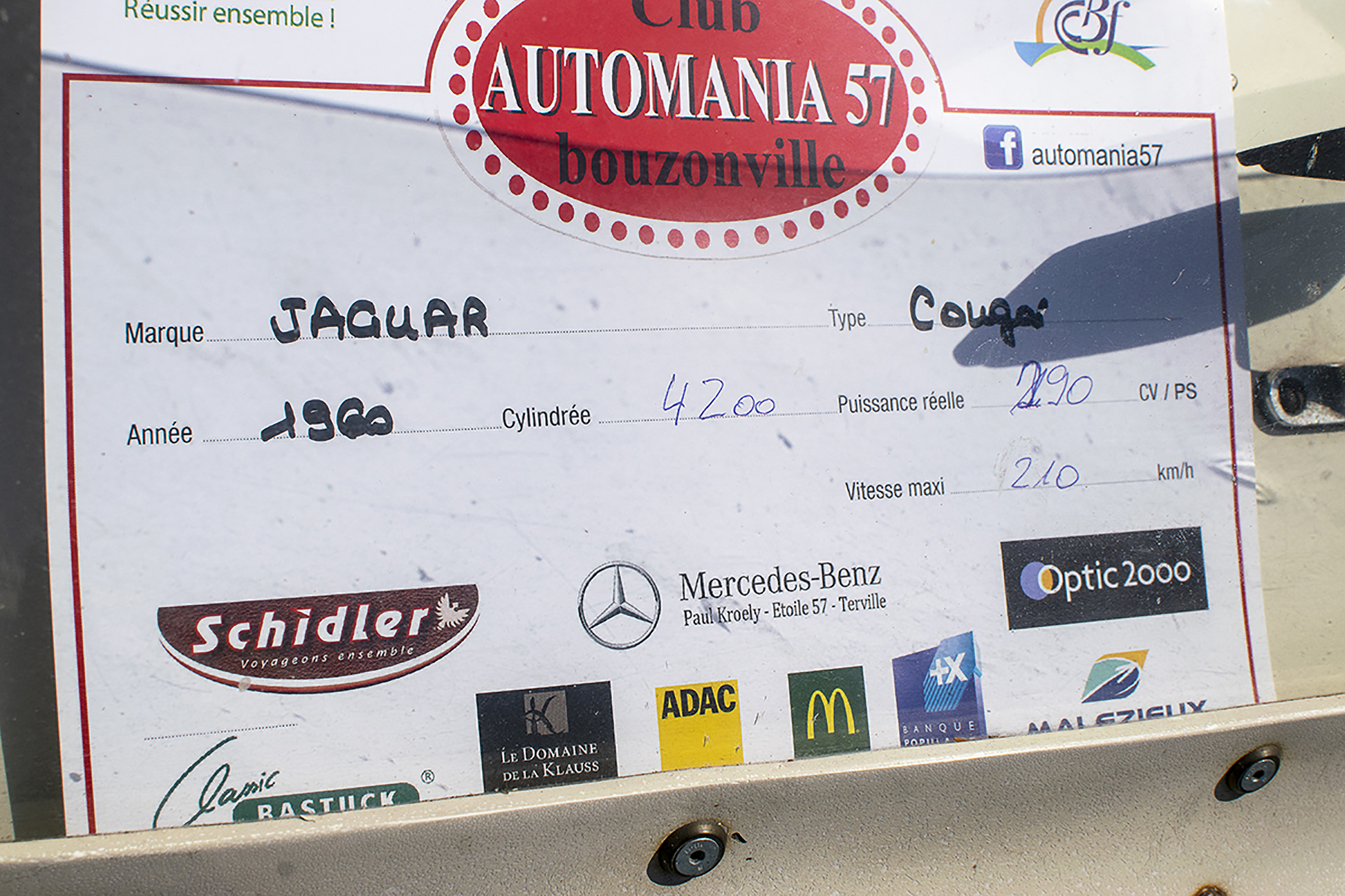 Jaguar Kougar 1960 infos - Automania 2019, Edling les Anzeling, Hara du Moulin