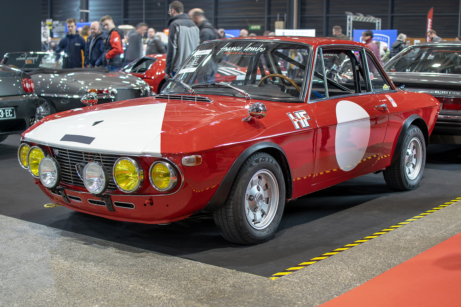 Lancia Fulvia Coupé de compétition 1.6l HF Fanalone Rallye 1970 - Salon ,Auto-Moto Classic, Metz, 2019