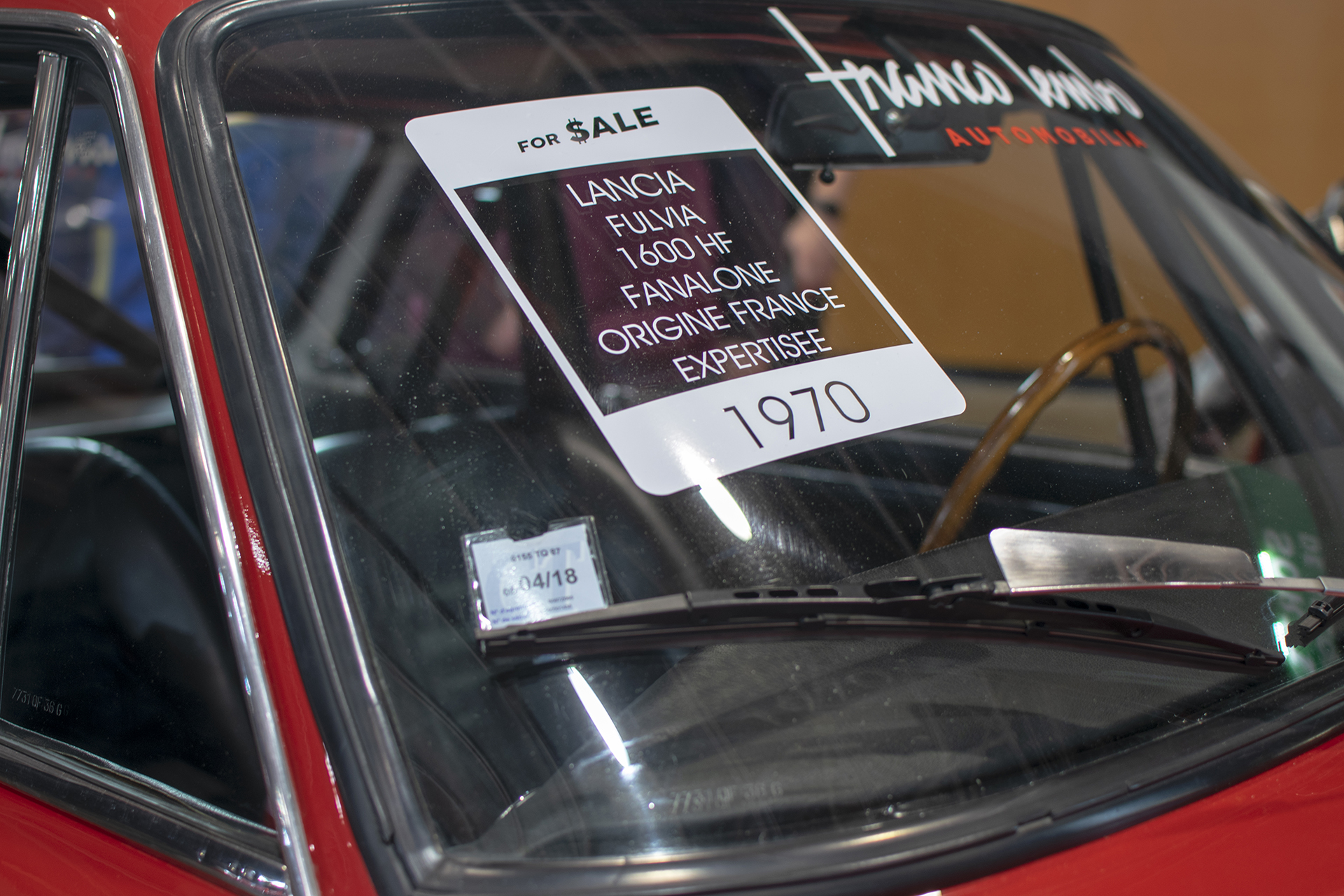Lancia Fulvia Coupé de compétition 1.6l HF Fanalone Rallye 1970 infos - Salon ,Auto-Moto Classic, Metz, 2019