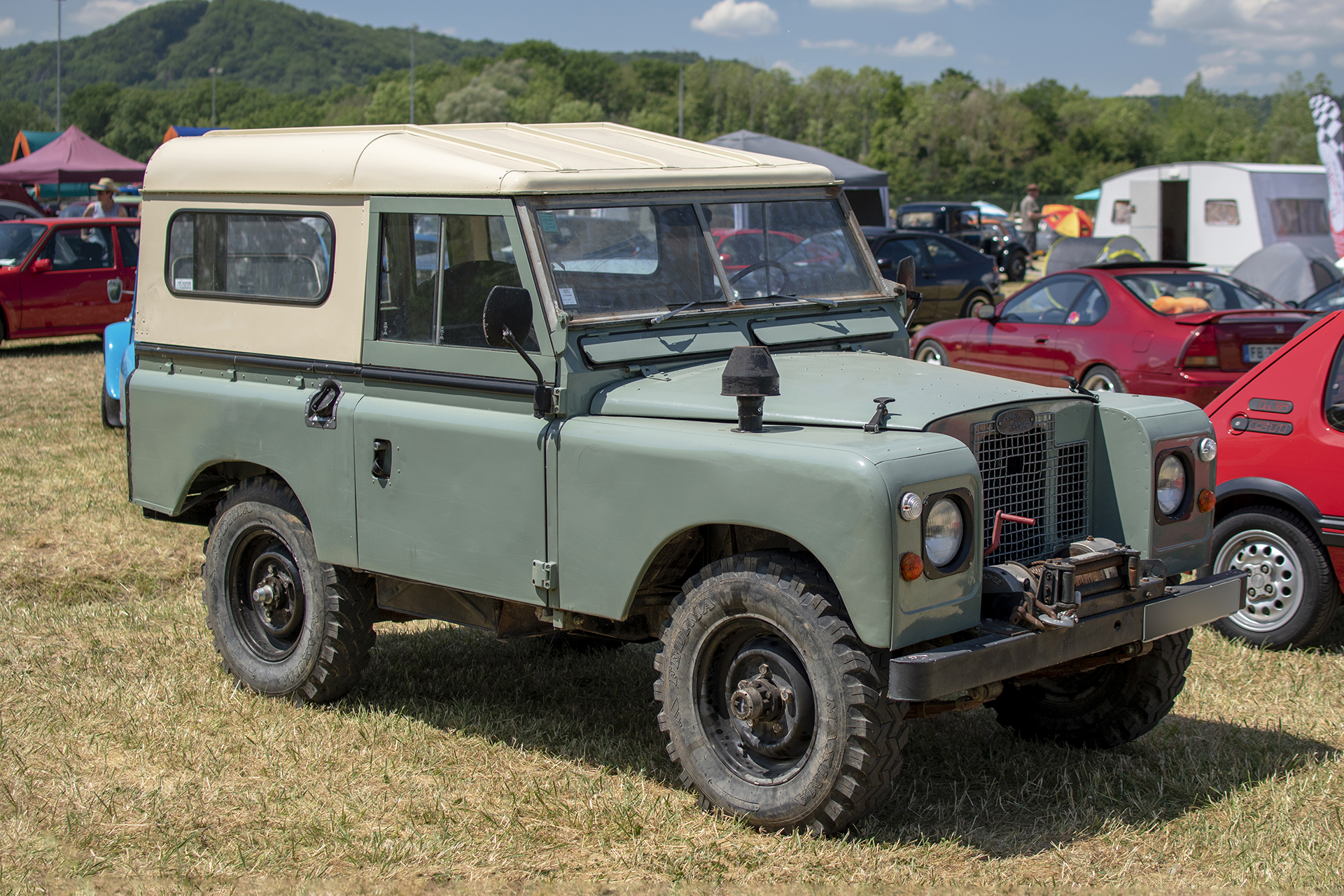 Land Rover Série III - Rétro Meus'Auto 2023, Heudicourt, Lac de la Madine