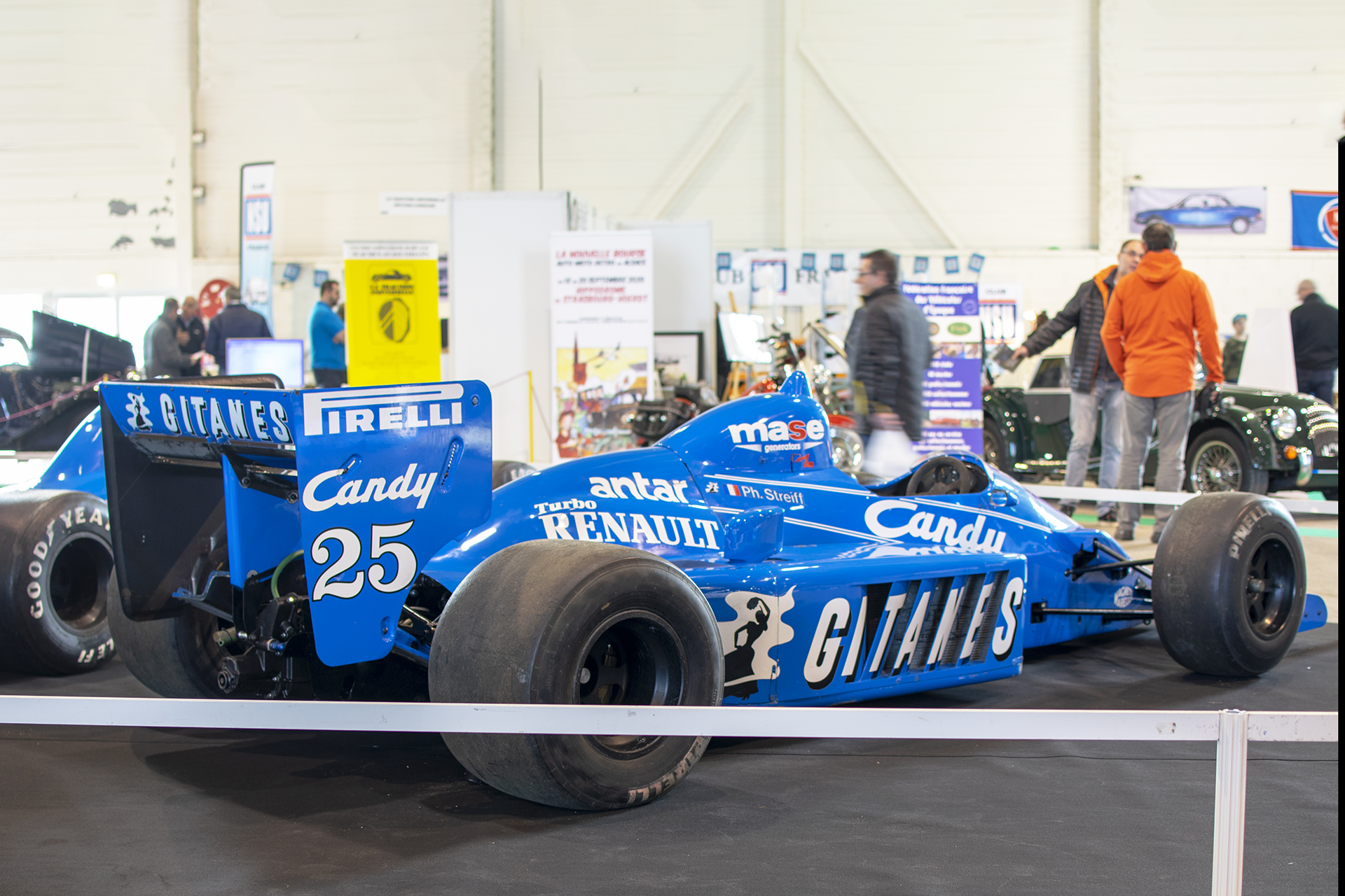 Ligier JS25 Gitanes Candy back - Salon ,Auto-Moto Classic, Metz, 2019