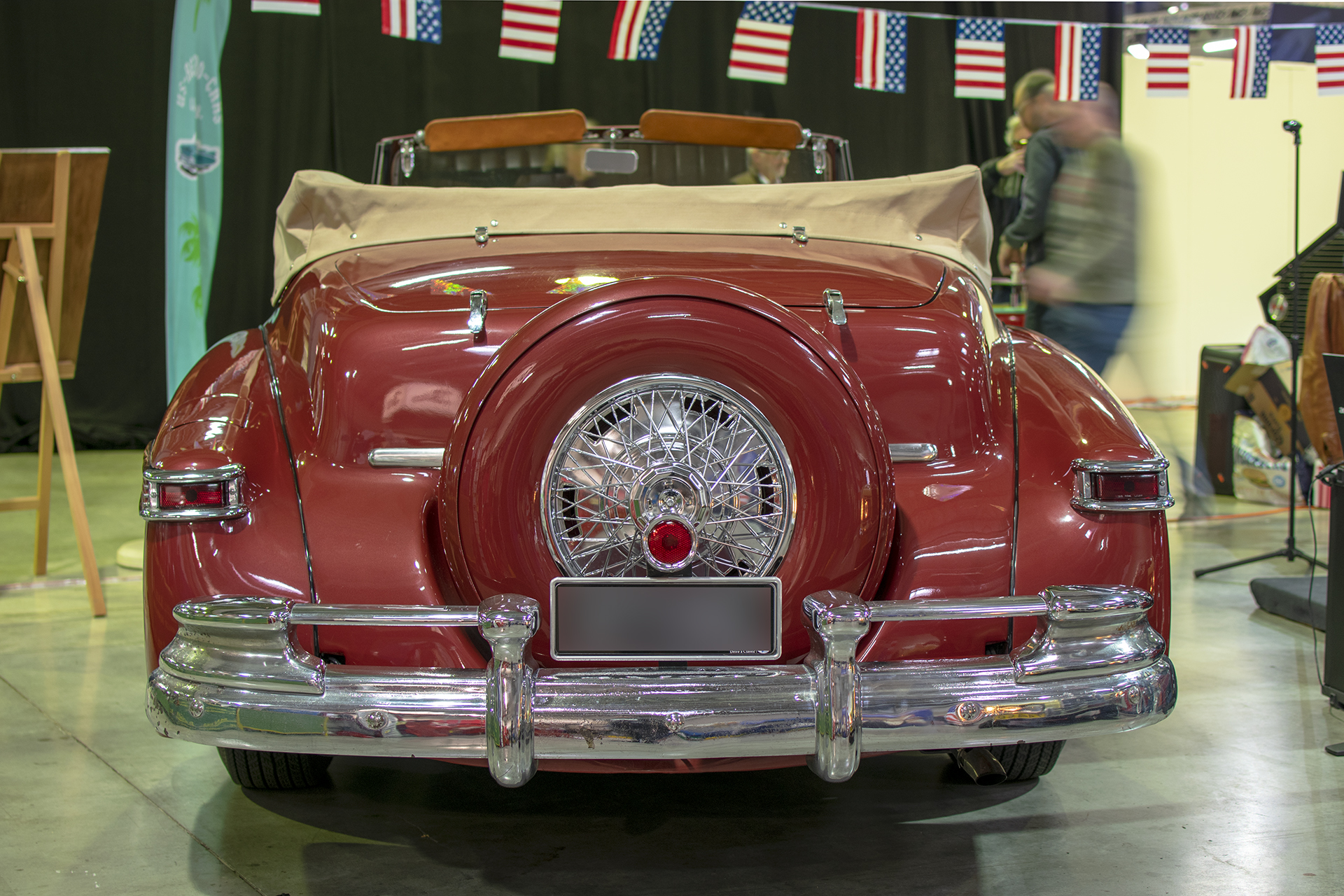 Lincoln Continental I Convertible 1947 back - LOF, Autotojumble, Luxembourg, 2020