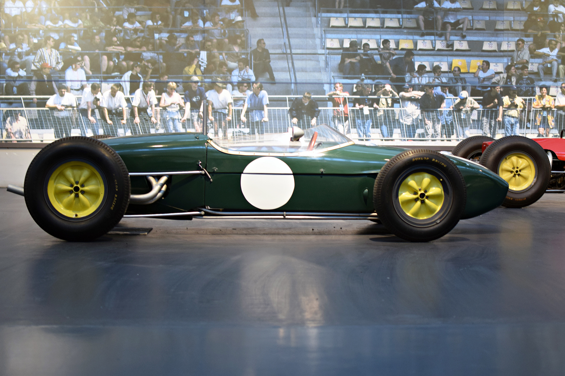 Lotus 18 monoplace F1 1961 côté - Cité de l'automobile, Collection Schlumpf, Mulhouse 