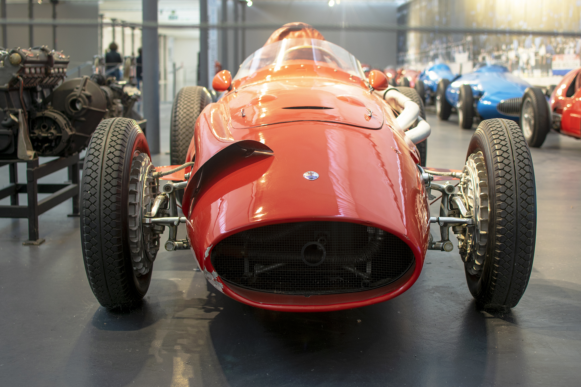 Maserati 250F monoplace Grand Prix 1958 avant - Cité de l'automobile, Collection Schlumpf, Mulhouse, 2020