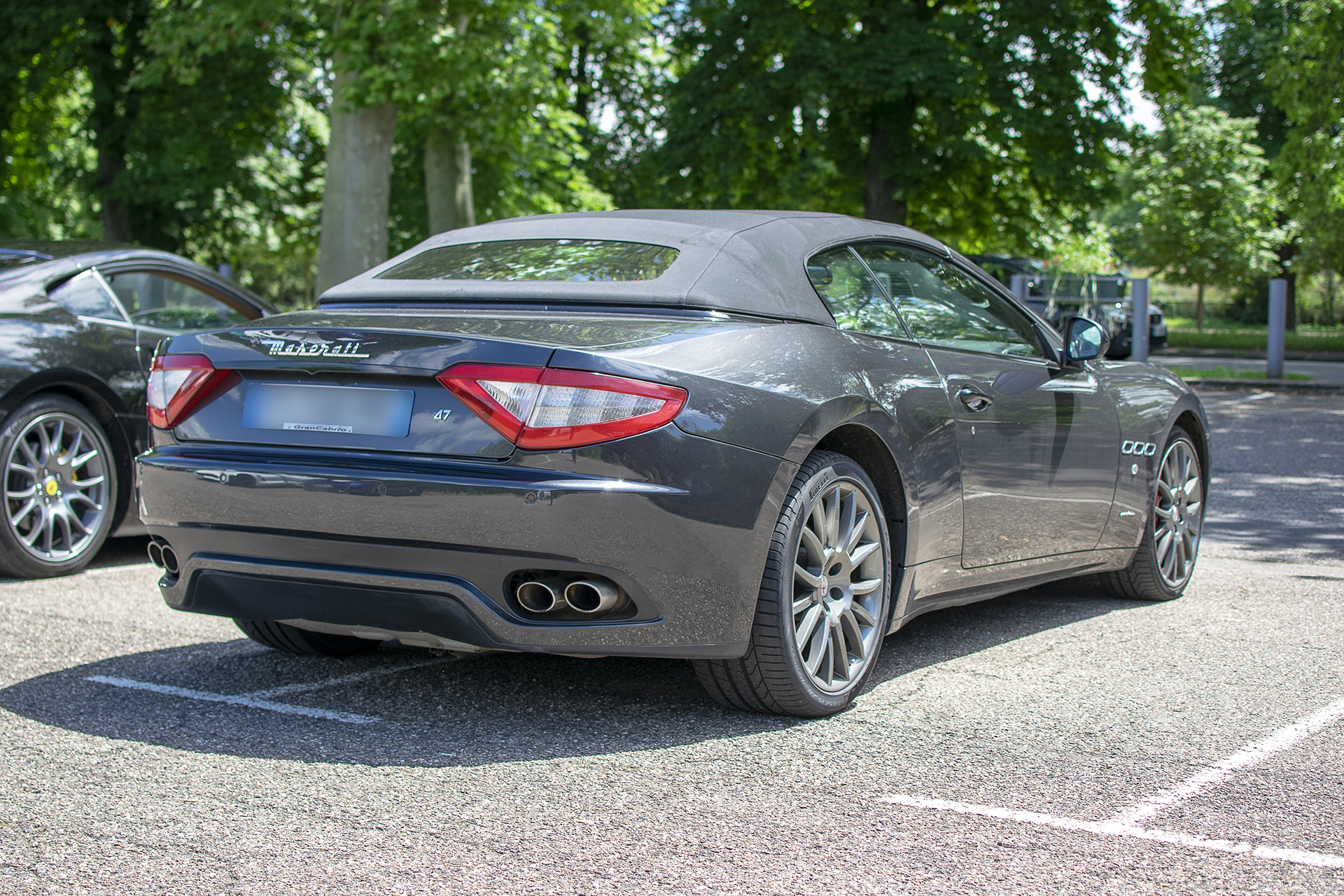Maserati GranCabrio arrière - Champ'n'Akars, Le Ban St Martin, Juillet 2021