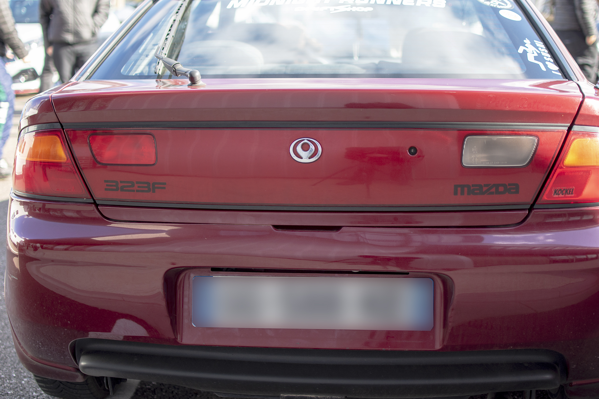 Mazda 323 BA arrière - JRS Car Passion , Paye ta crêpe , Terville , février ,2023