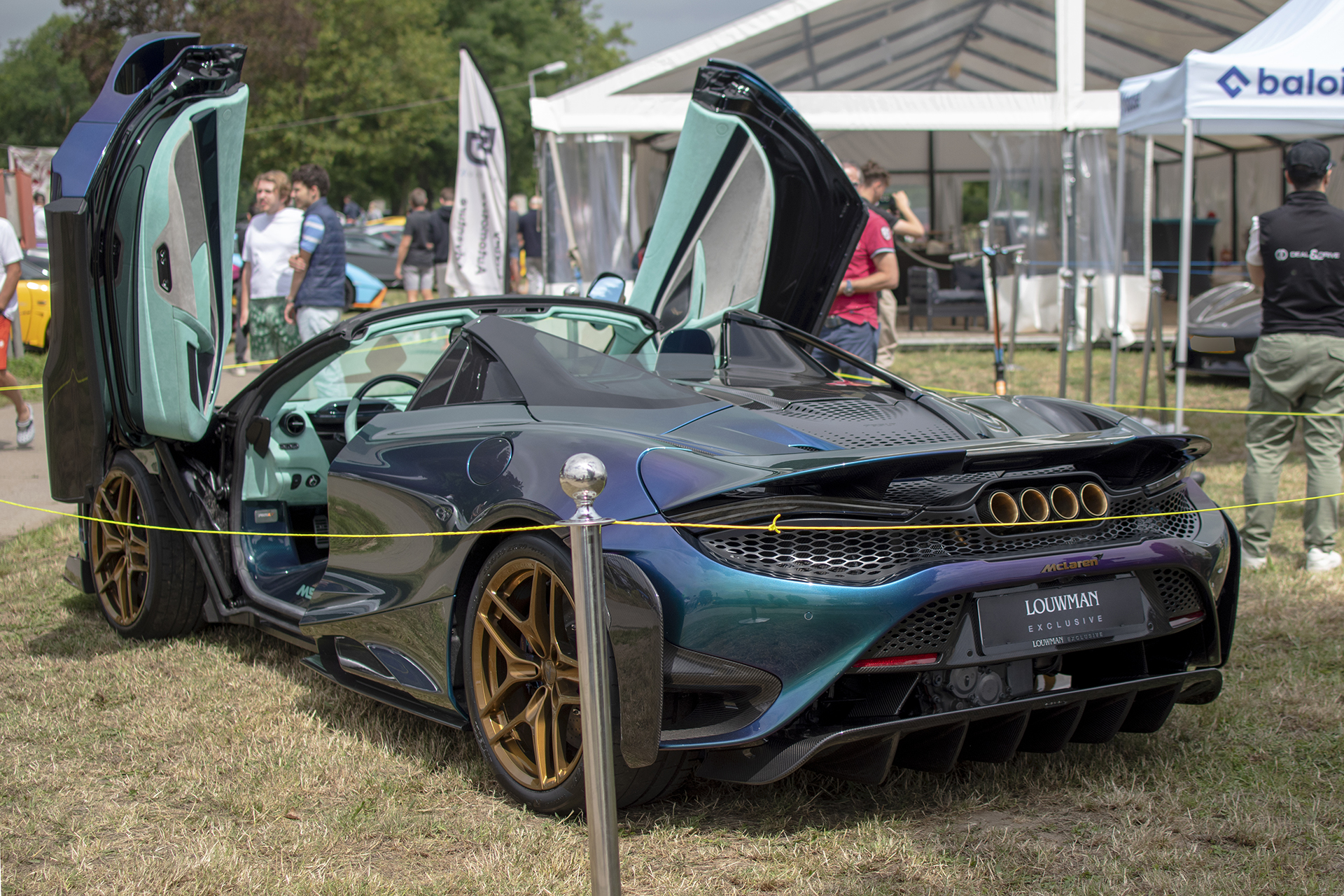 Mc Laren 765LT Spider MSO arrière - DreamCars Festival ,2023 ,Schwebsange ,port