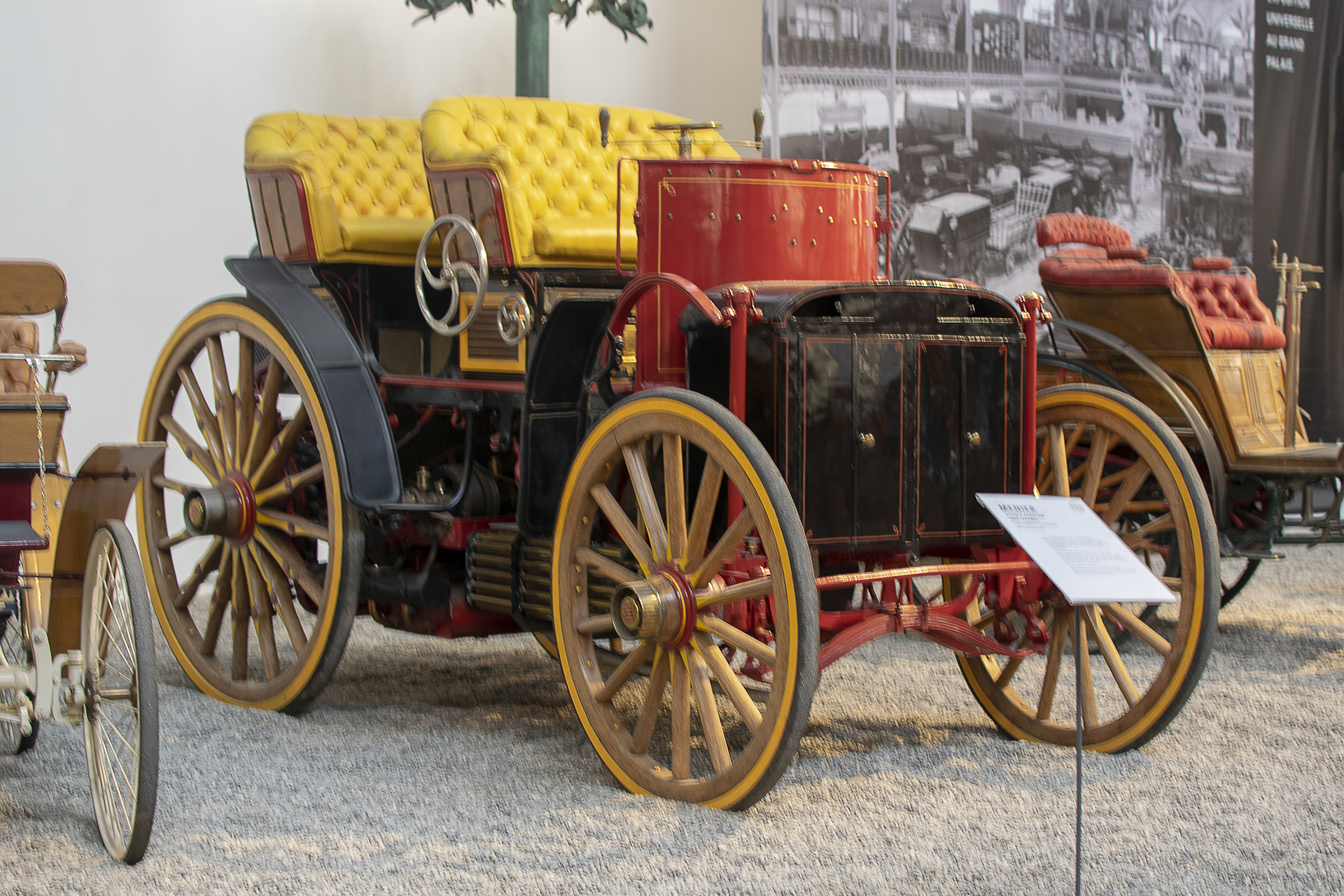 Menier double-phaëton 1893 - Cité de l'automobile, Collection Schlumpf, Mulhouse, 2020