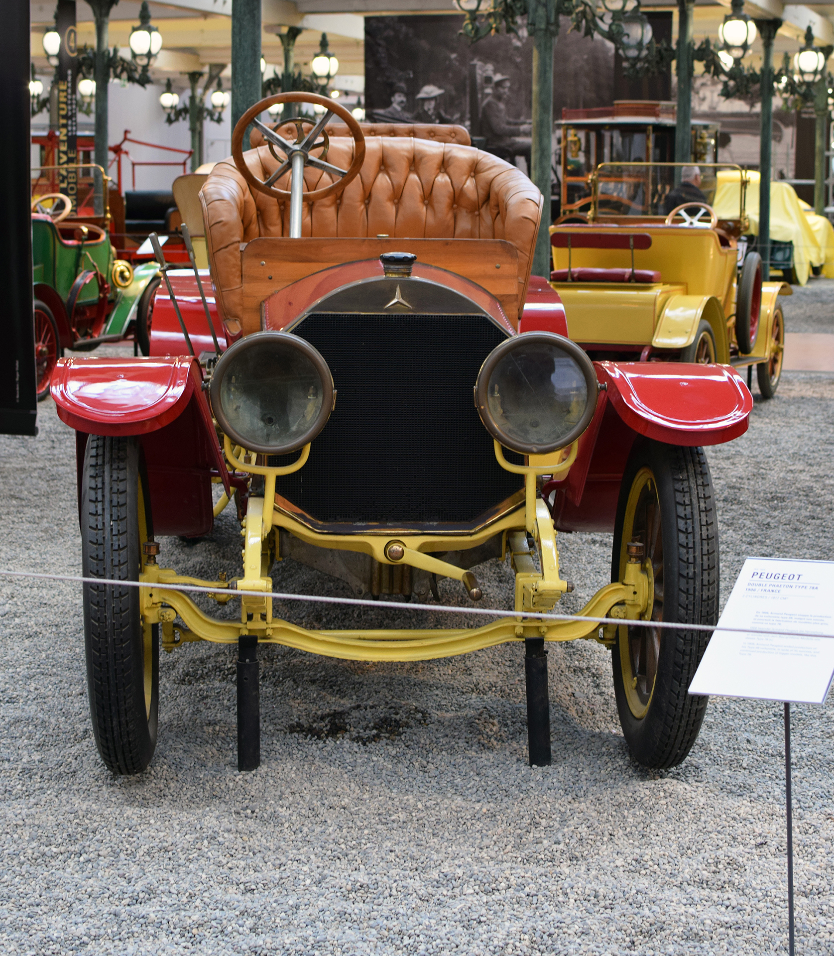 Mercedes 28/50 Double-phaëton 1905 front - Mercedes 28/50 - Cité de l'automobile, Collection Schlumpf, Mulhouse