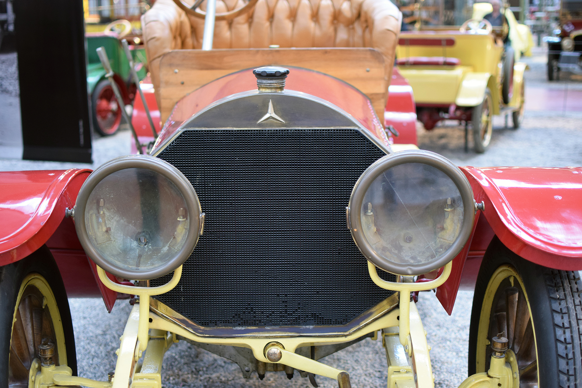 Mercedes 28/50 Double-phaëton 1905 logo - Mercedes 28/50 - Cité de l'automobile, Collection Schlumpf, Mulhouse