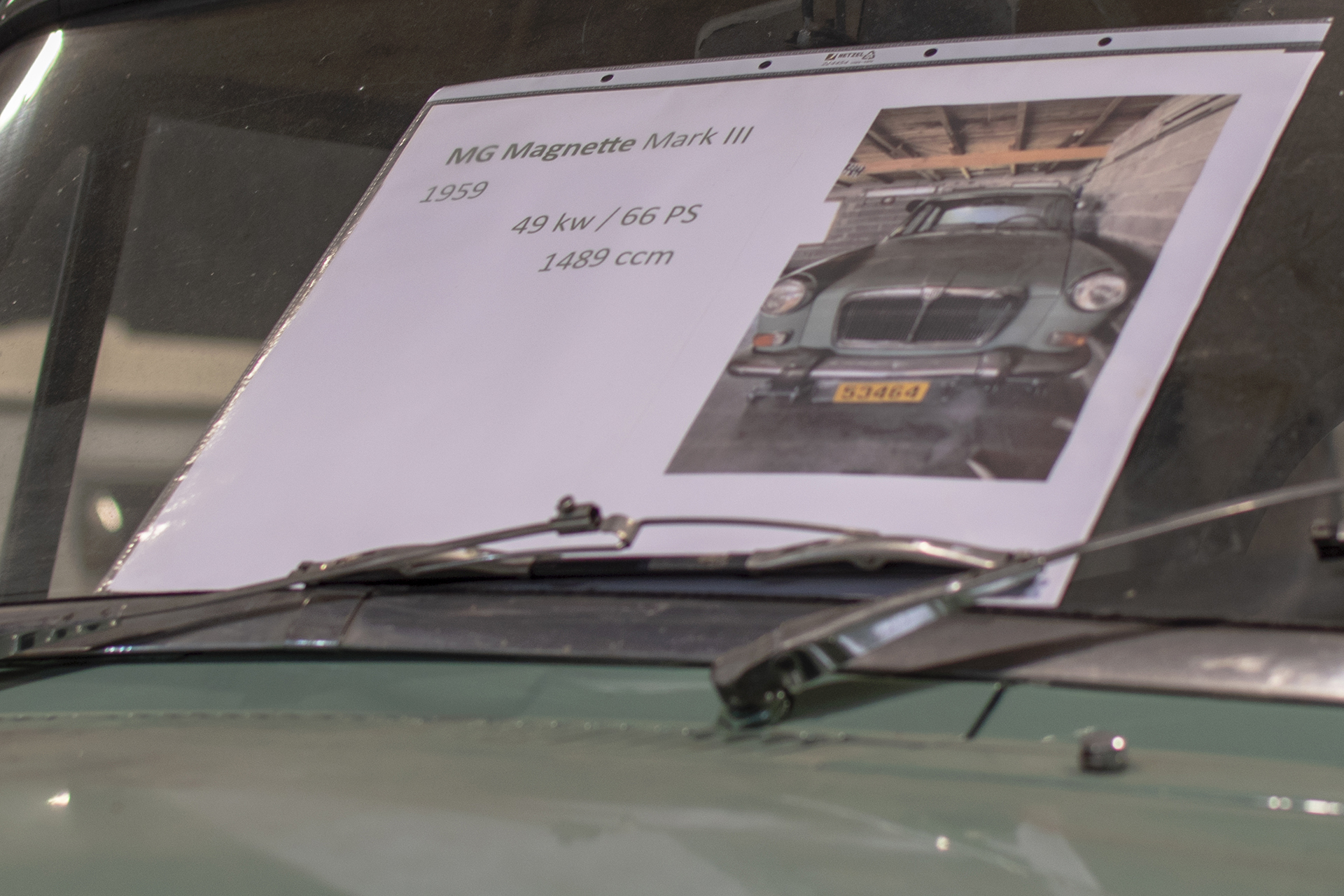 MG Magnette Mark III 1959 infos - LOF, Auto Jumble ,2026, Luxembourg, all thing classic, Japan classic