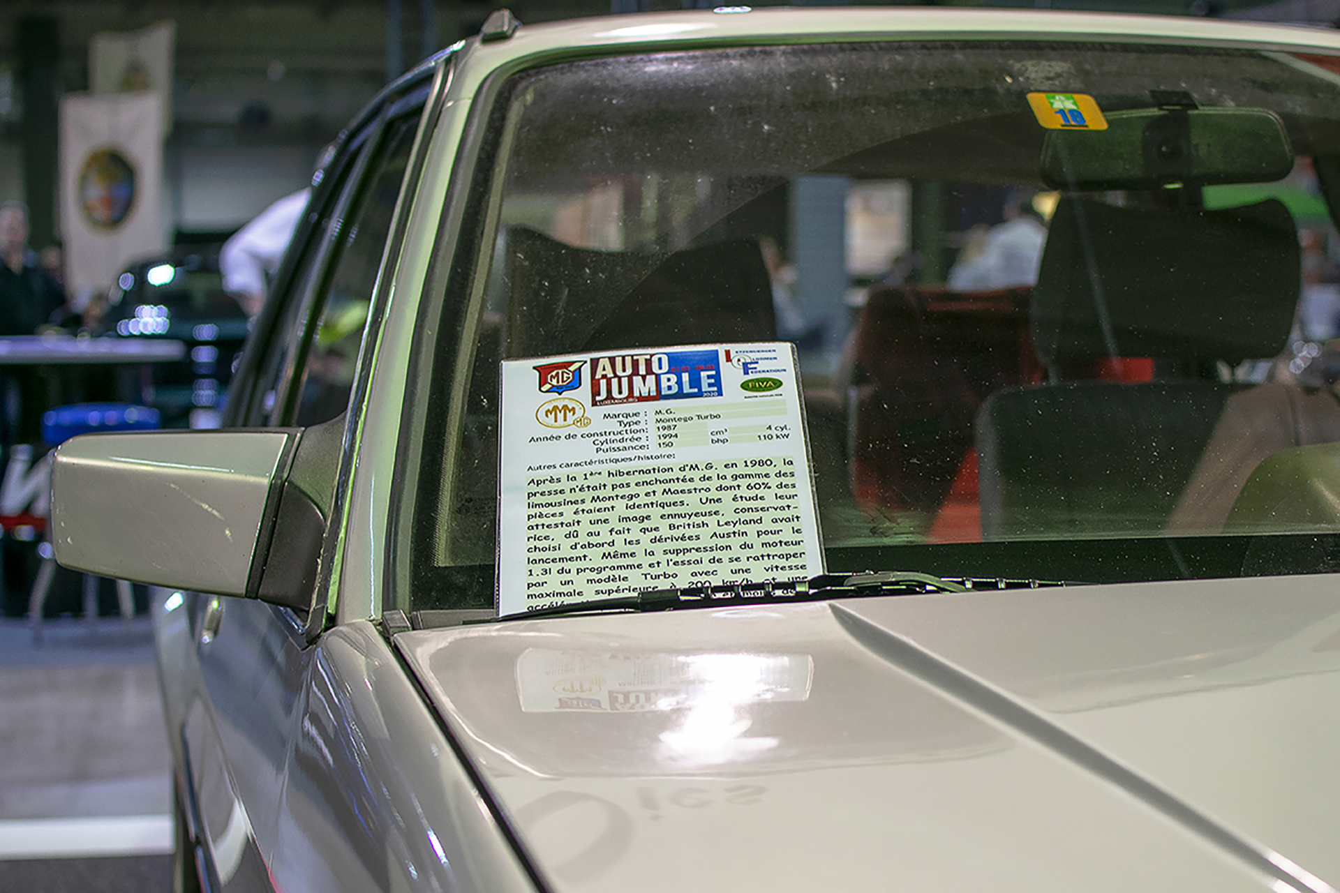 MG Montego Turbo 1987 infos - LOF, Autotojumble, Luxembourg, 2020 