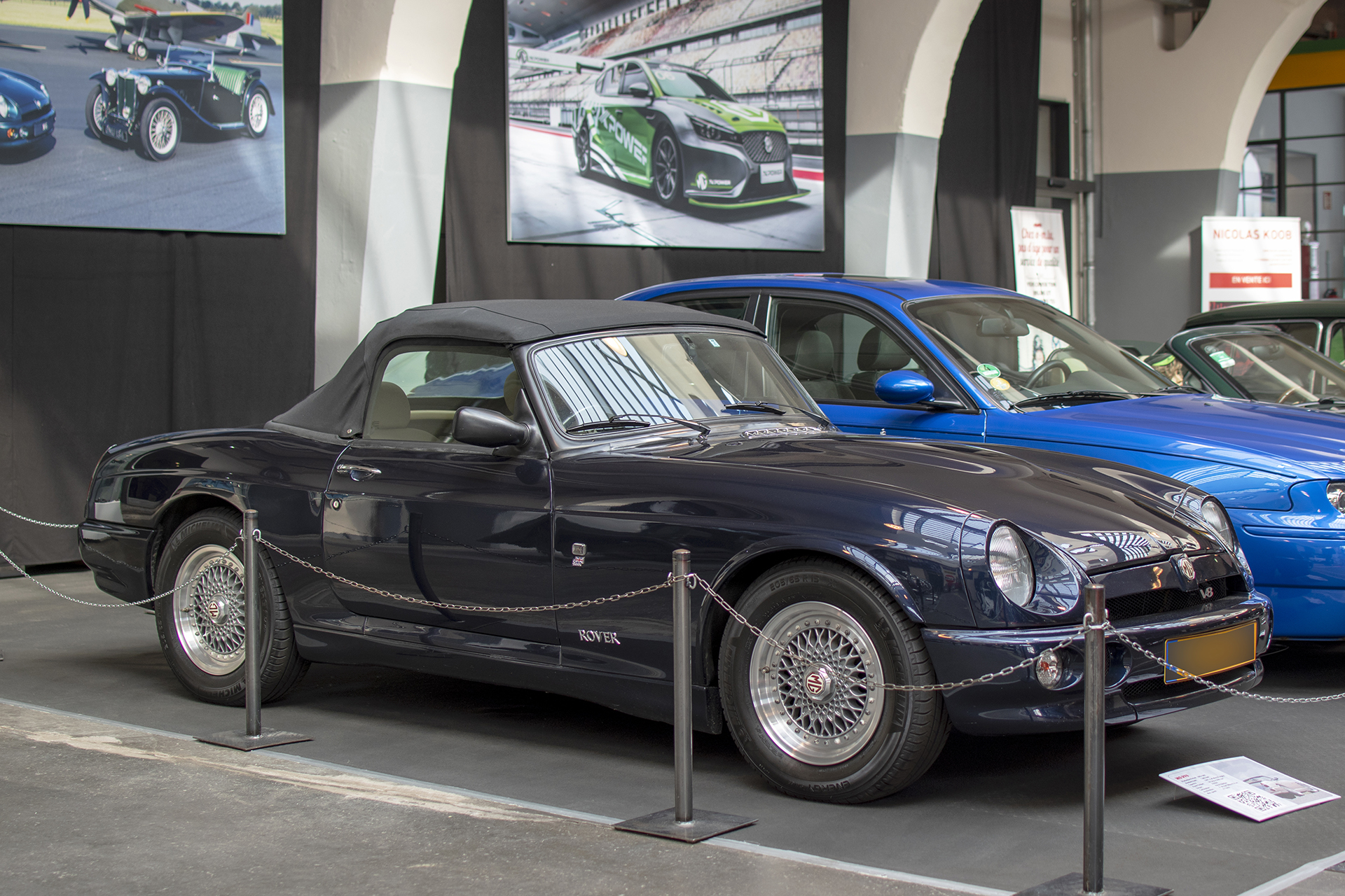 MG RV8 - Conservatoire National de Véhicules Historiques, Diekirch, exposition 100 ans de MG, 2023-2024