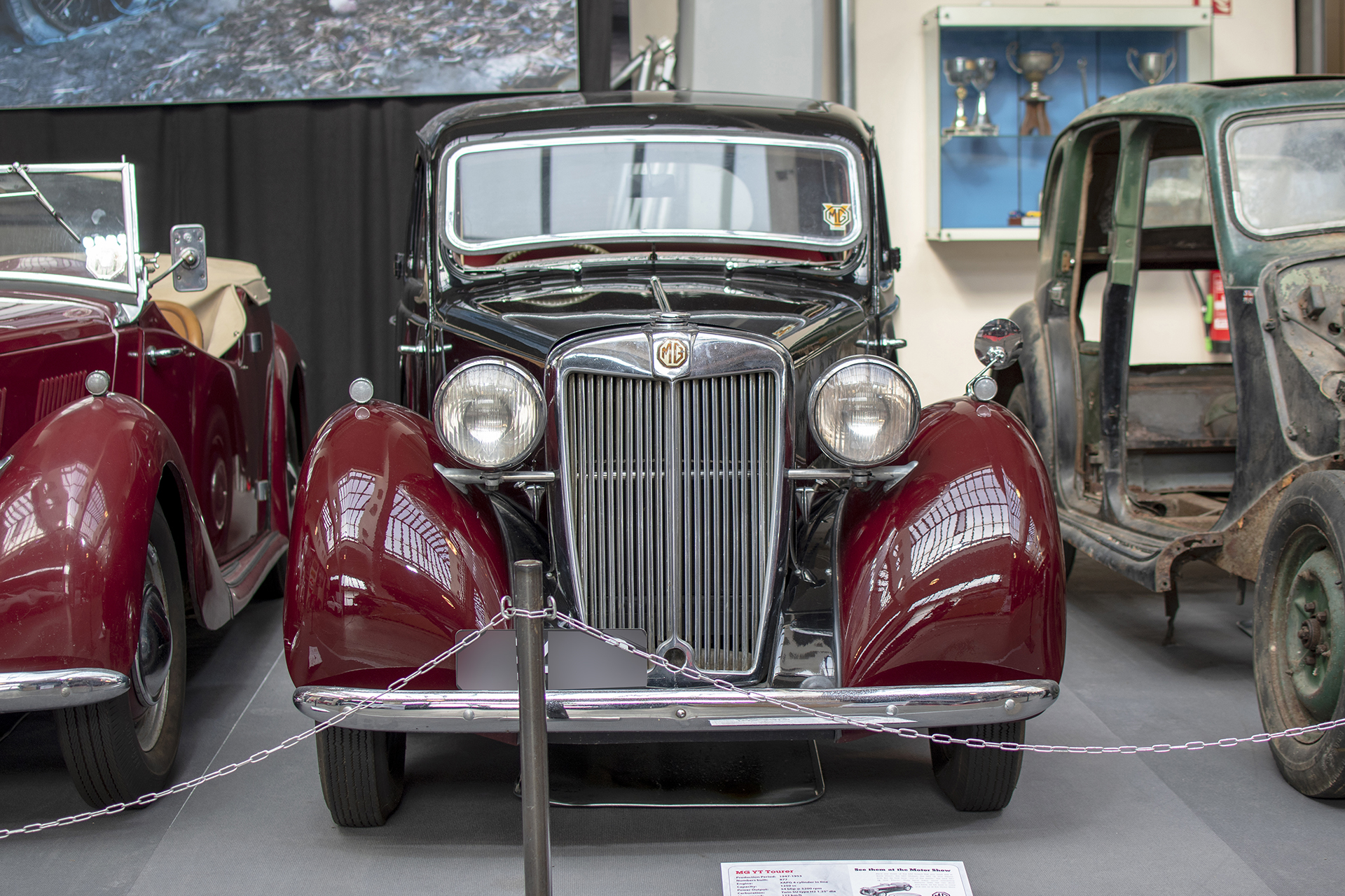 MG type YT Tourer avant - Conservatoire National de Véhicules Historiques, Diekirch, exposition 100 ans de MG, 2023-2024