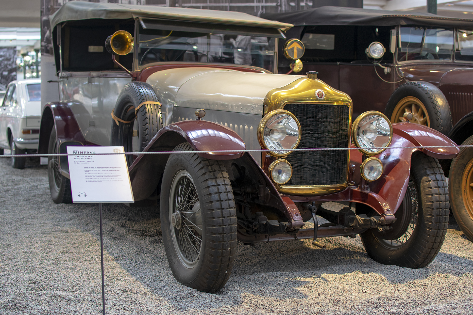 Minerva type AC 1926 - Cité de l'automobile, Collection Schlumpf, Mulhouse, 2020