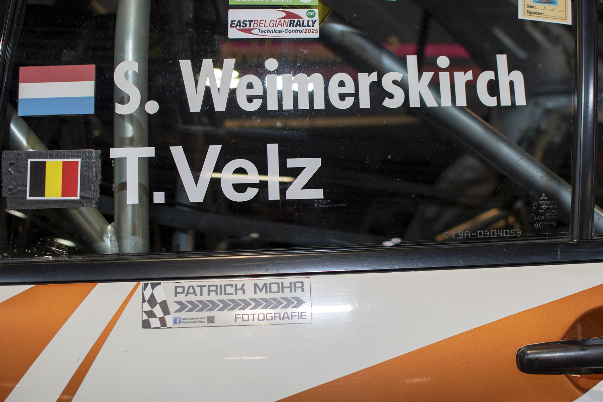 Mitsubishi Lancer Evolution VIII de compétition (Weimerskich ,Vels) pilotes - International Motor Show ,2025 ,Luxembourg