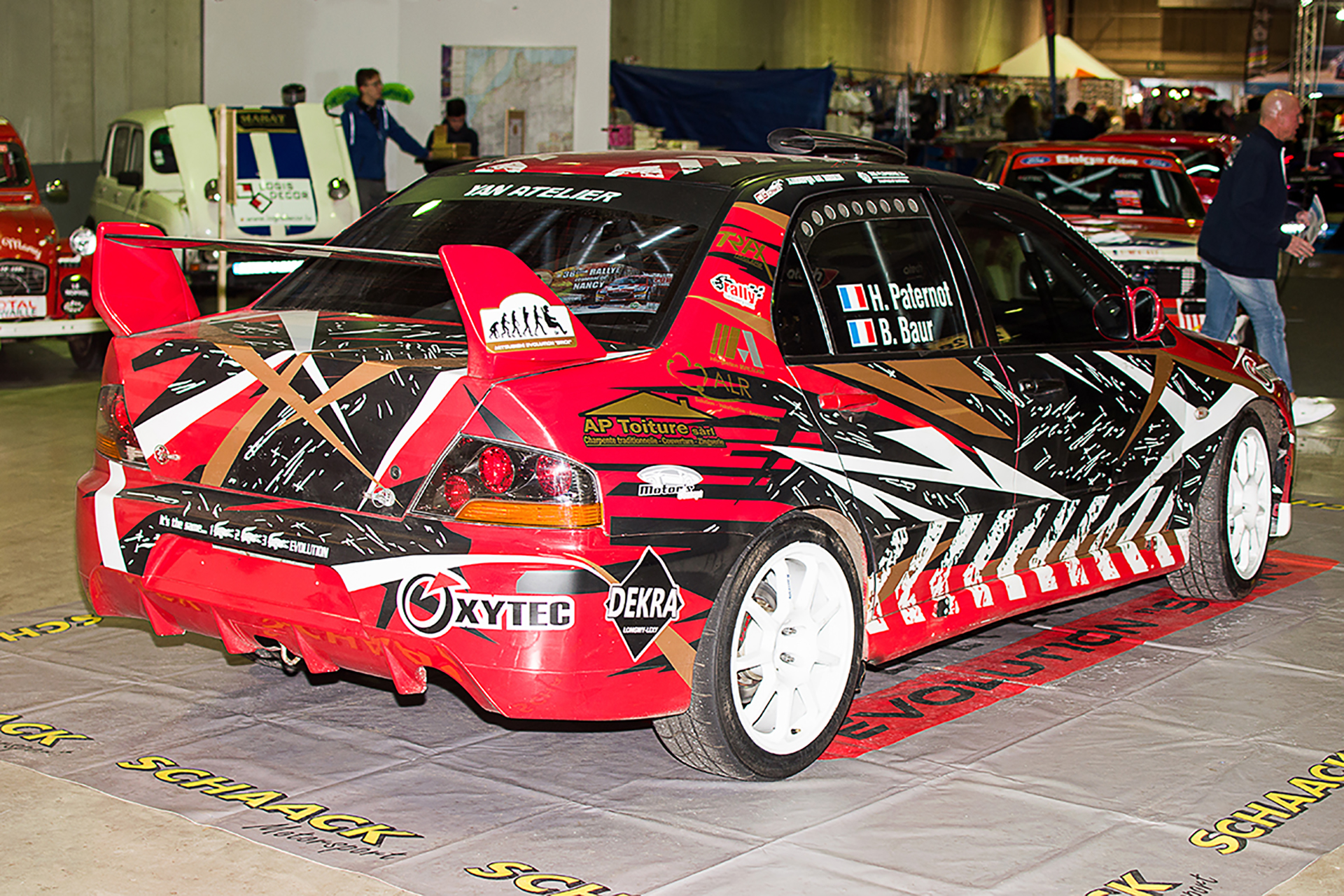 Lancer Evolution VII de compétition (Paternot - Baur) arrière  - International Motor Show  ,Luxembourg ,2018