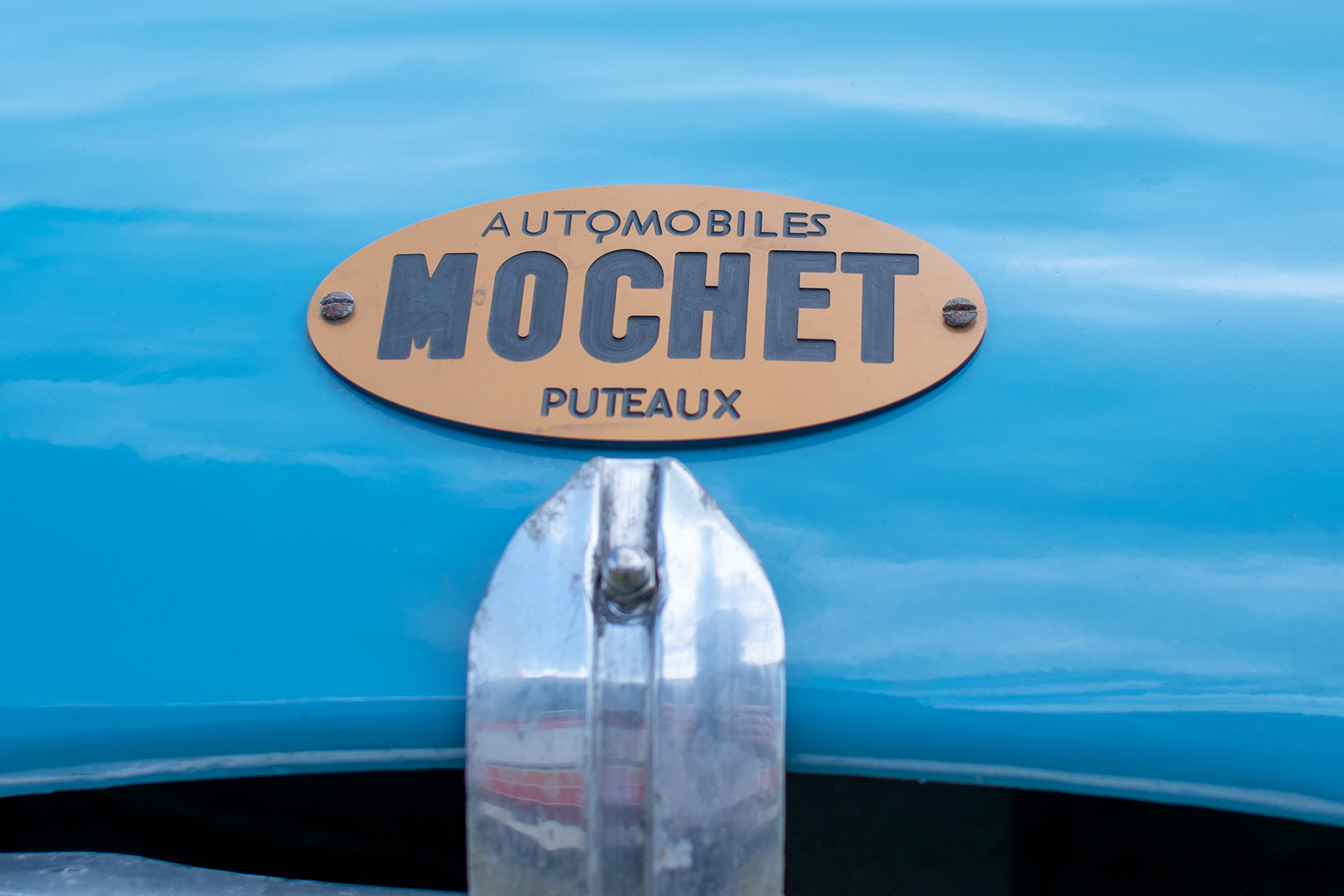 Mochet CM 125 Y logo - Retro Meus'Auto 2022, Heudicourt, Lac de la Madine